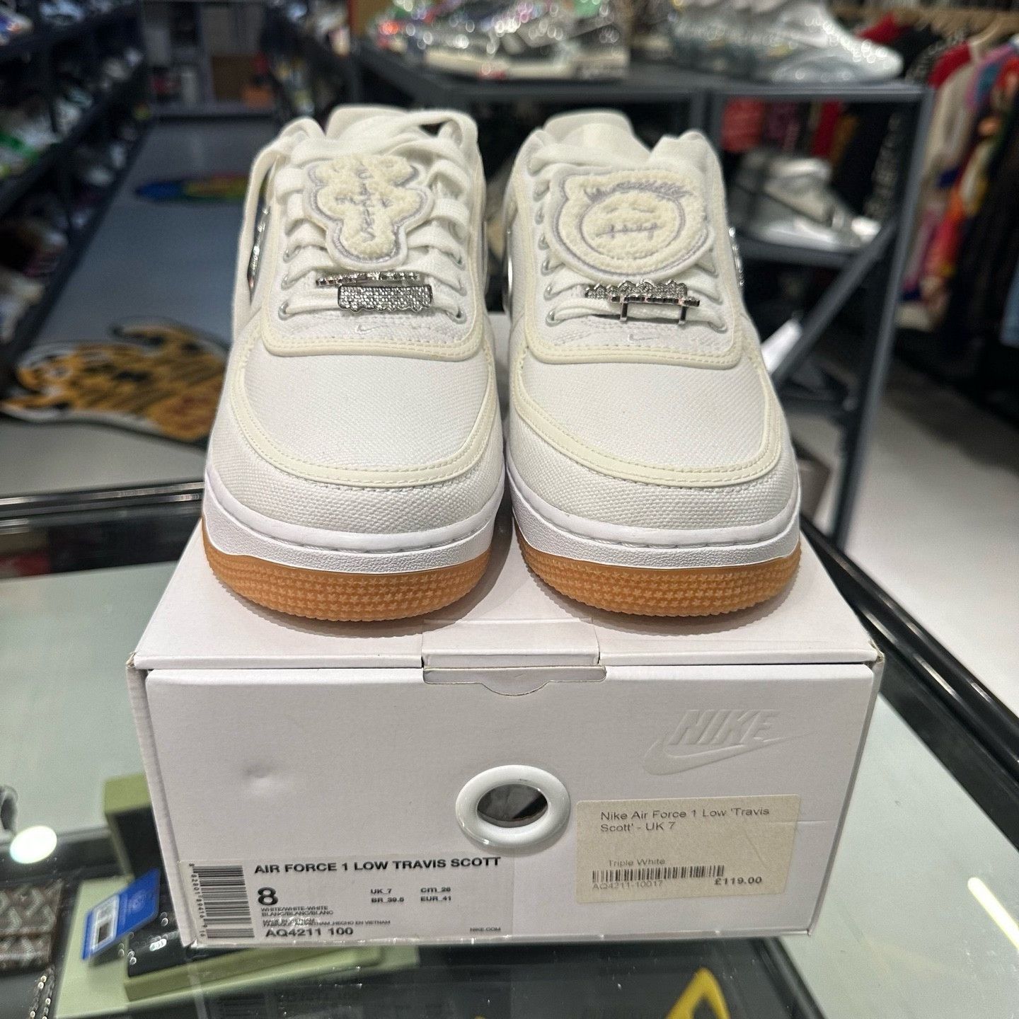 Nike Nike x Travis Scott Air Force 1 Low White Size 8 Size US 8 / EU 41 - 9 Thumbnail