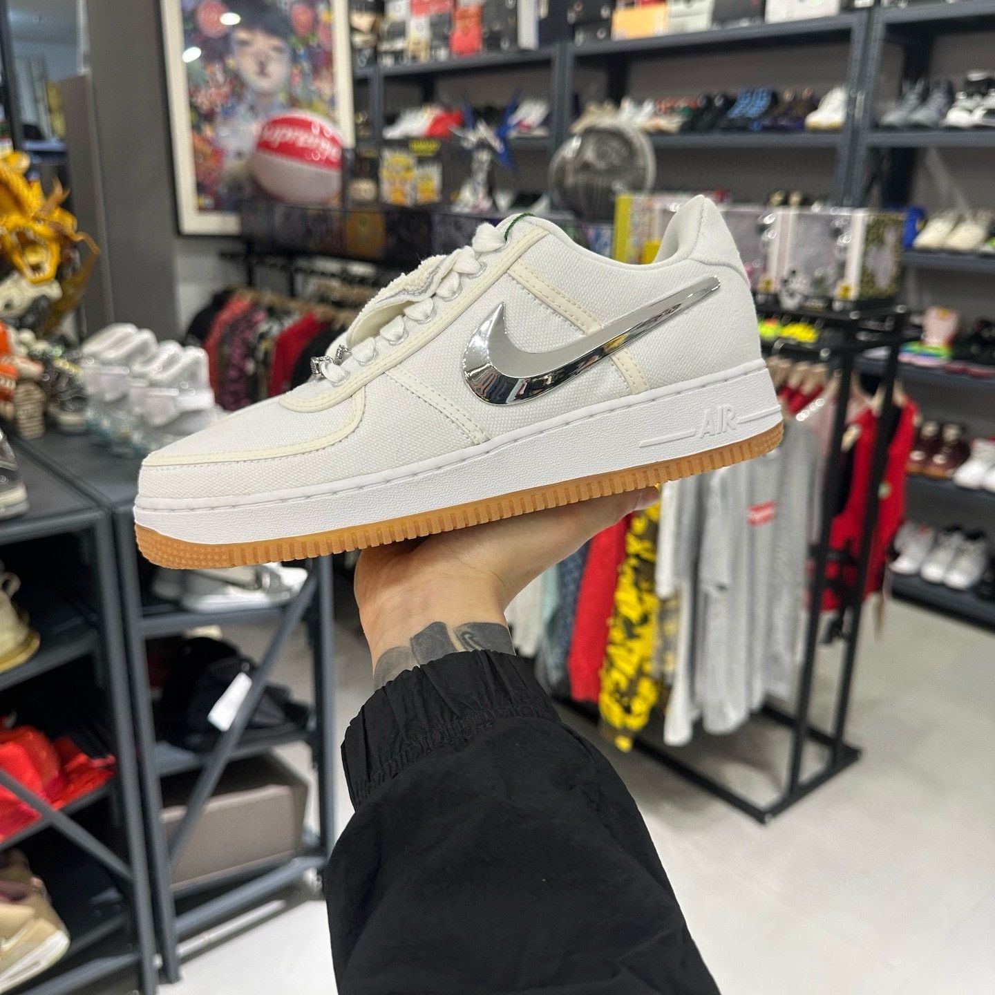 Nike Nike x Travis Scott Air Force 1 Low White Size 8 Size US 8 / EU 41 - 3 Thumbnail