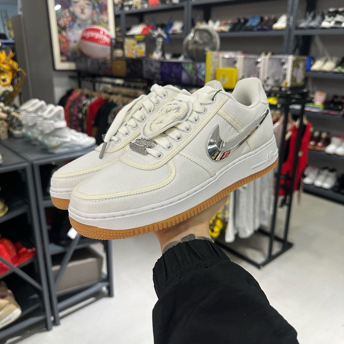 Nike Nike x Travis Scott Air Force 1 Low White Size 8 Size US 8 / EU 41 - 2 Thumbnail