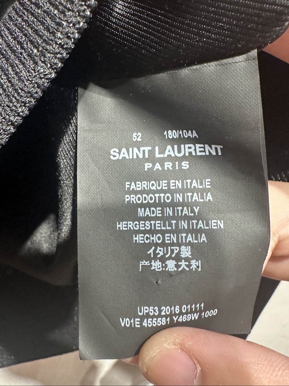 Saint Laurent Paris Saint Laurent Embroidered Bomber Jacket Size 52 Size US L / EU 52-54 / 3 - 4 Thumbnail