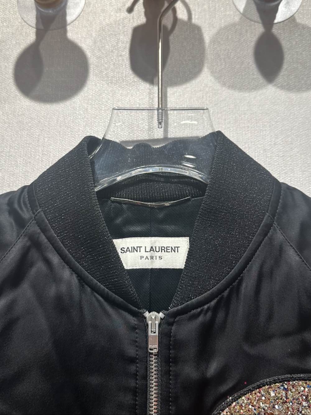 Saint Laurent Paris Saint Laurent Embroidered Bomber Jacket Size 52 Size US L / EU 52-54 / 3 - 5 Thumbnail