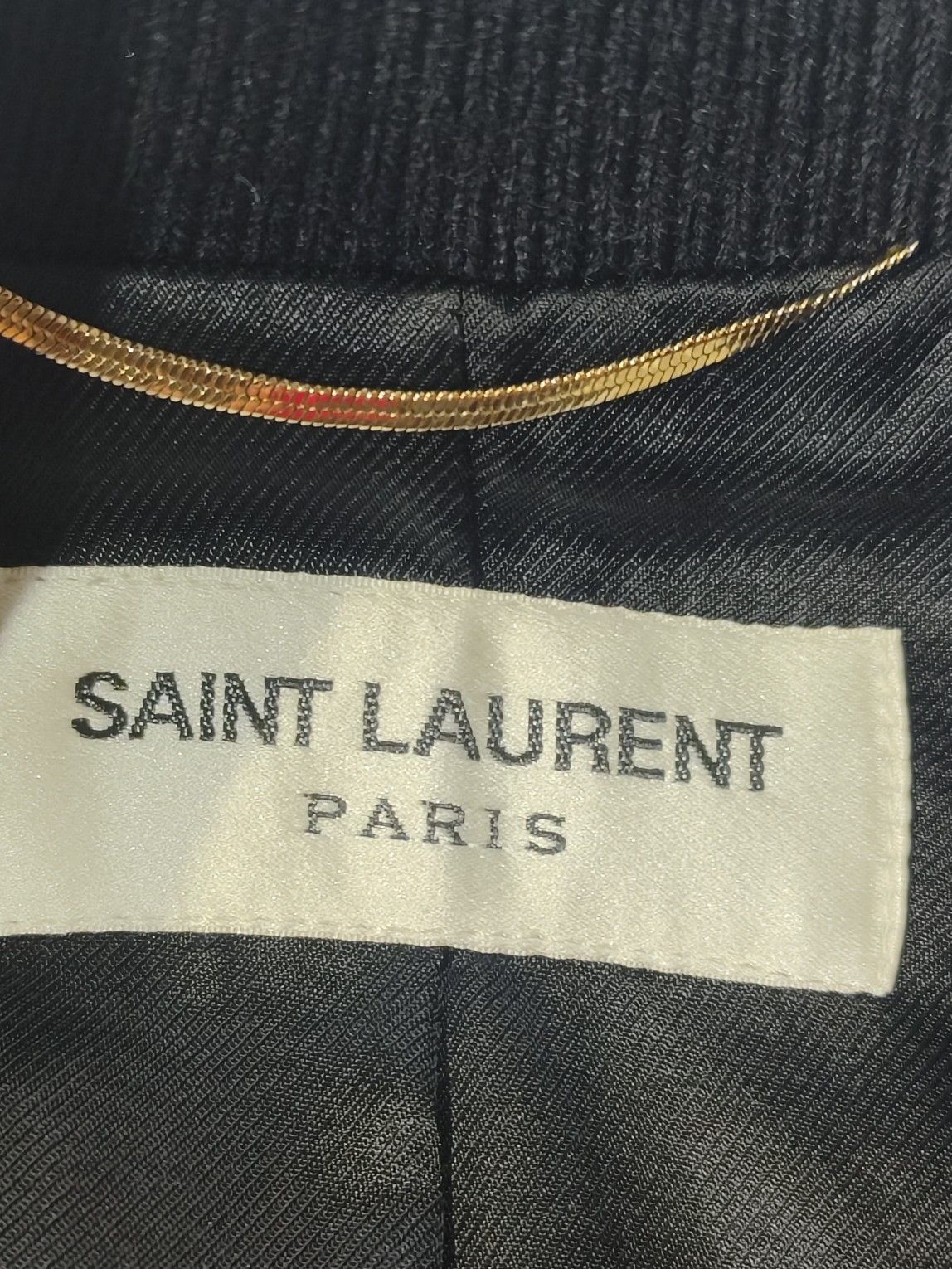 Saint Laurent Paris Saint Laurent Wool Leather Varsity Jacket Size 38 Size S / US 4 / IT 40 - 3 Thumbnail