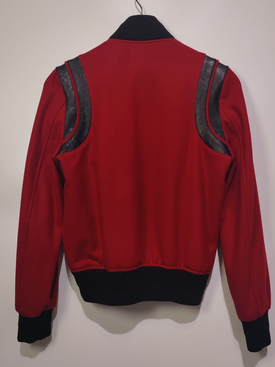 Saint Laurent Paris Saint Laurent Wool Leather Varsity Jacket Size 38 Size S / US 4 / IT 40 - 2 Thumbnail