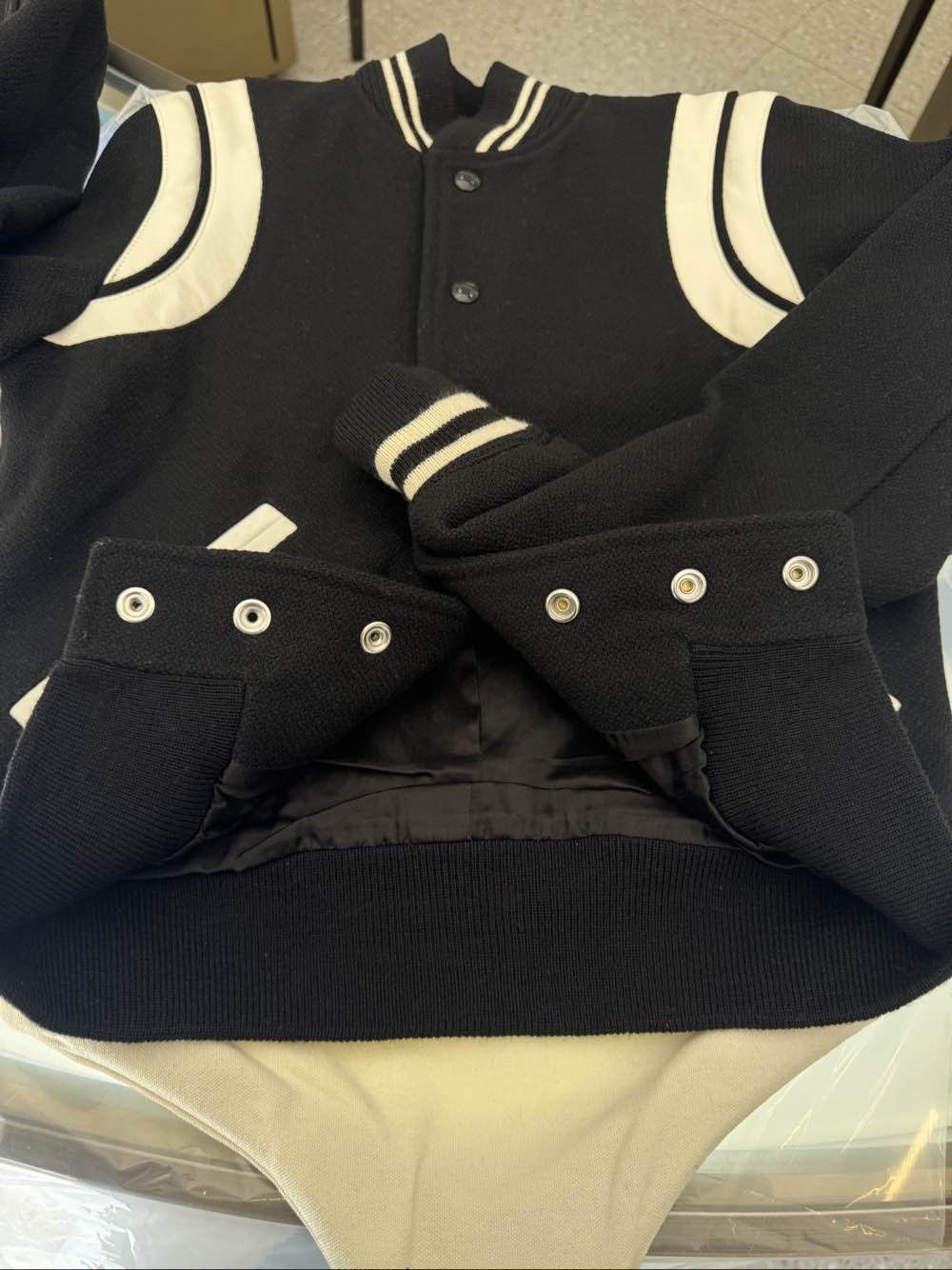 Saint Laurent Paris Saint Laurent Teddy Varsity Jacket Size 36 Size XS / US 0-2 / IT 36-38 - 7 Thumbnail