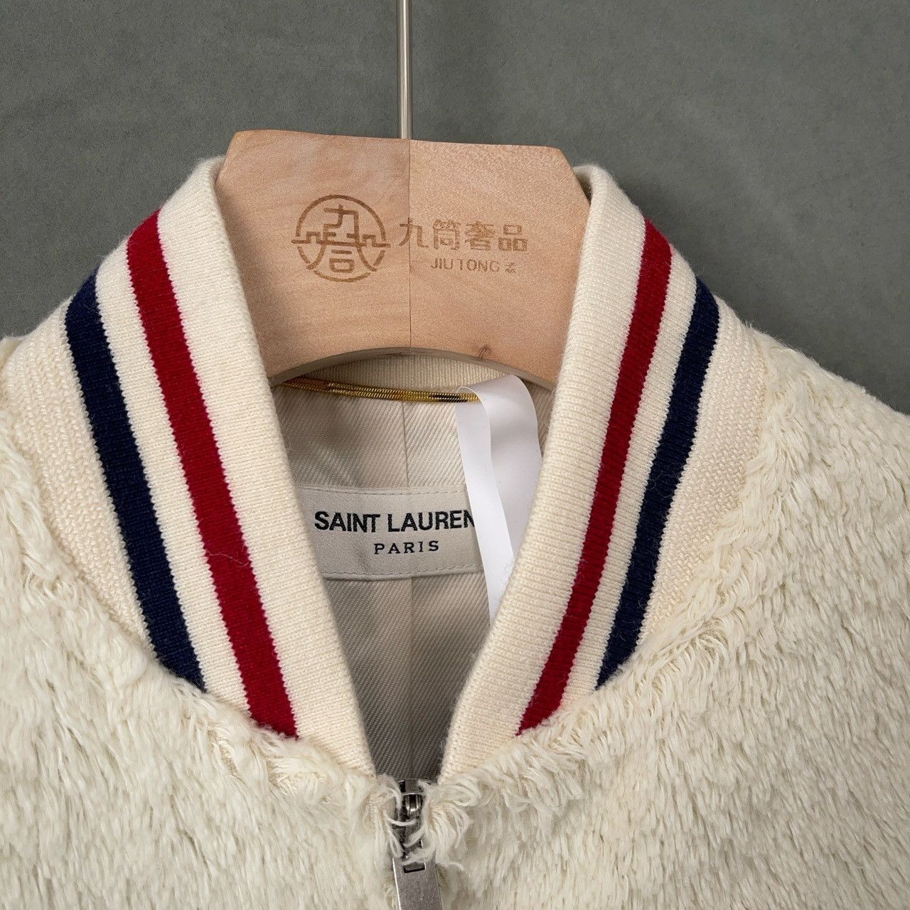 Saint Laurent Paris Saint Laurent Fleece Bomber Jacket Size XS Size XS / US 0-2 / IT 36-38 - 2 Thumbnail