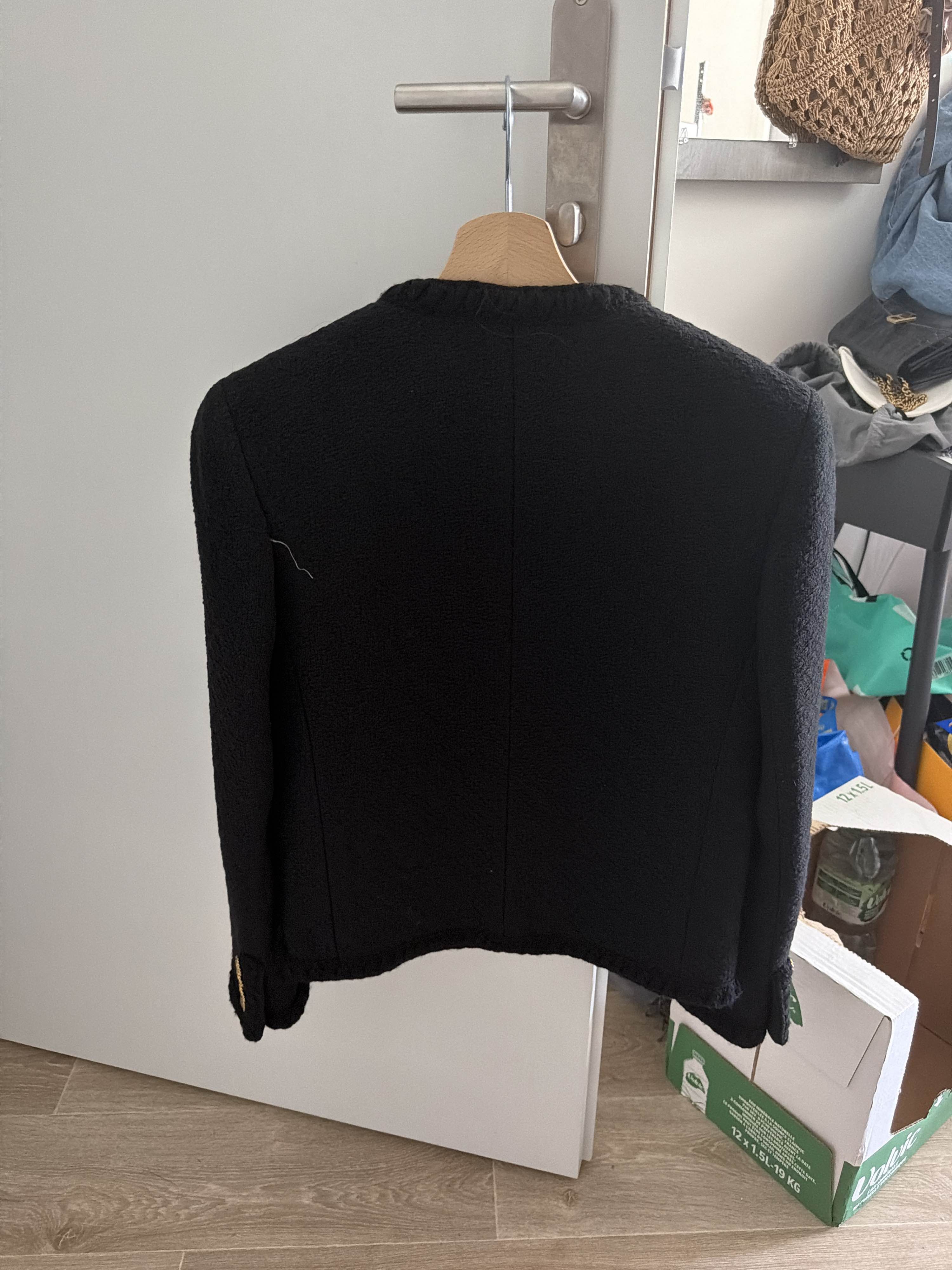 Saint Laurent Paris Saint Laurent Textured Wool Button Jacket Size 36 Size XS / US 0-2 / IT 36-38 - 2 Thumbnail