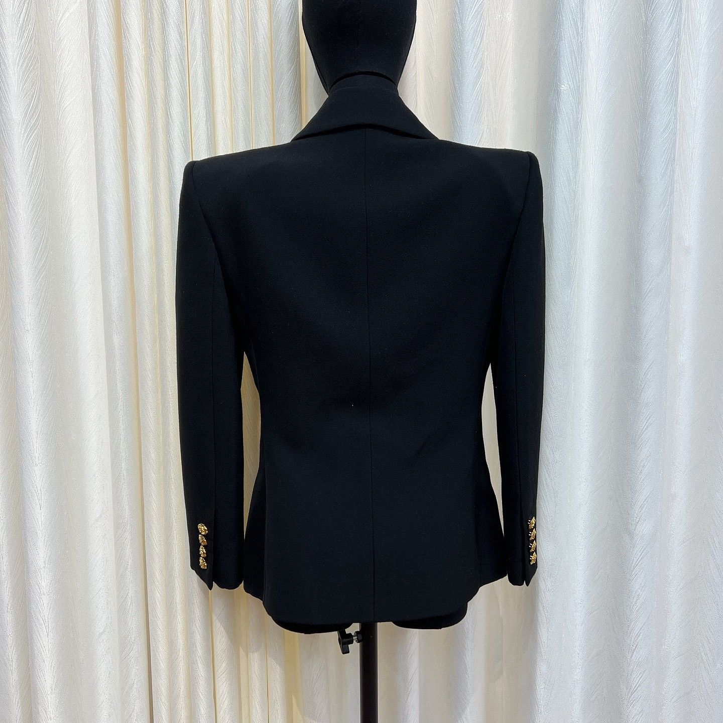 Saint Laurent Paris Saint Laurent Gold Button Blazer Size 38 Size S / US 4 / IT 40 - 6 Thumbnail