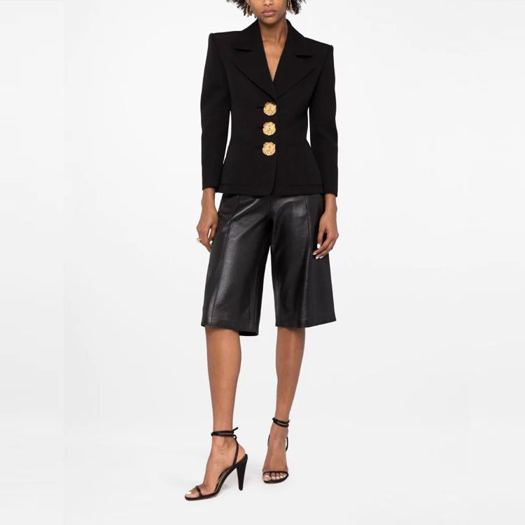 Saint Laurent Paris Saint Laurent Gold Button Blazer Size 38 Size S / US 4 / IT 40 - 17 Thumbnail