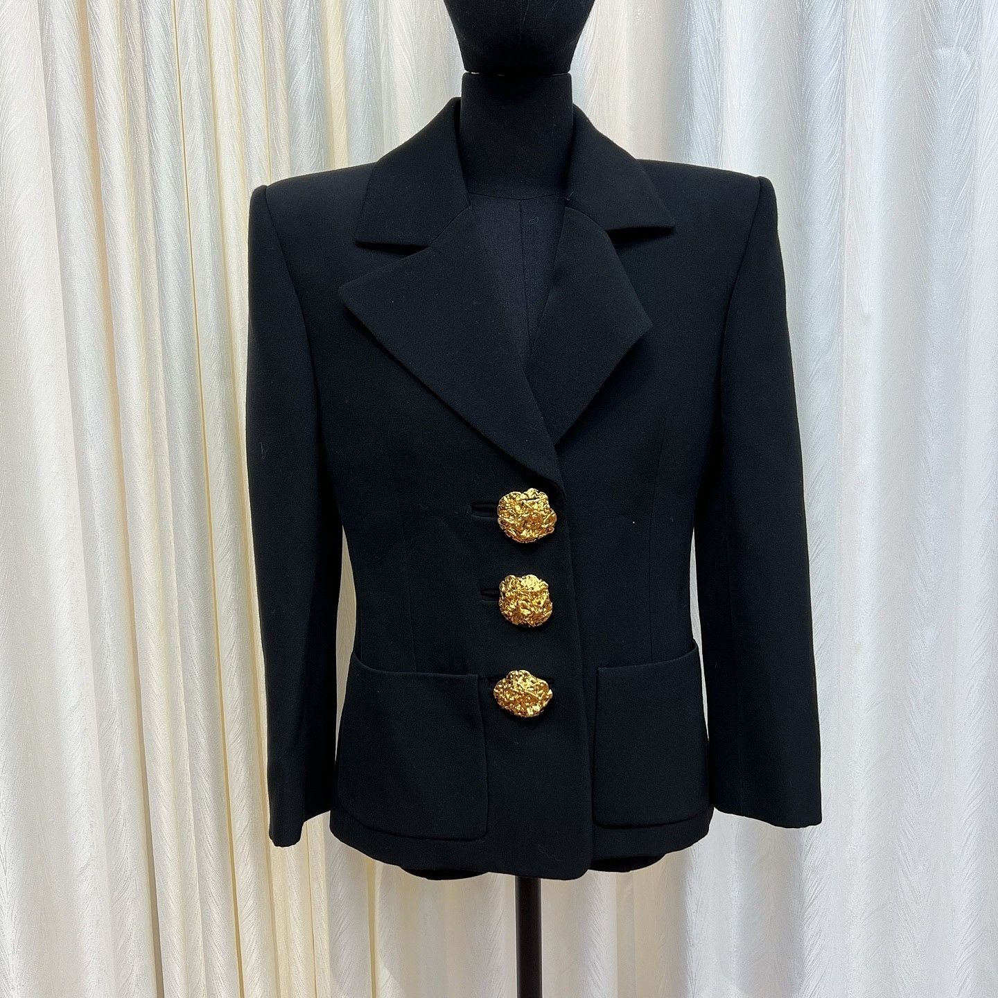 Saint Laurent Paris Saint Laurent Gold Button Blazer Size 38 Size S / US 4 / IT 40 - 5 Thumbnail