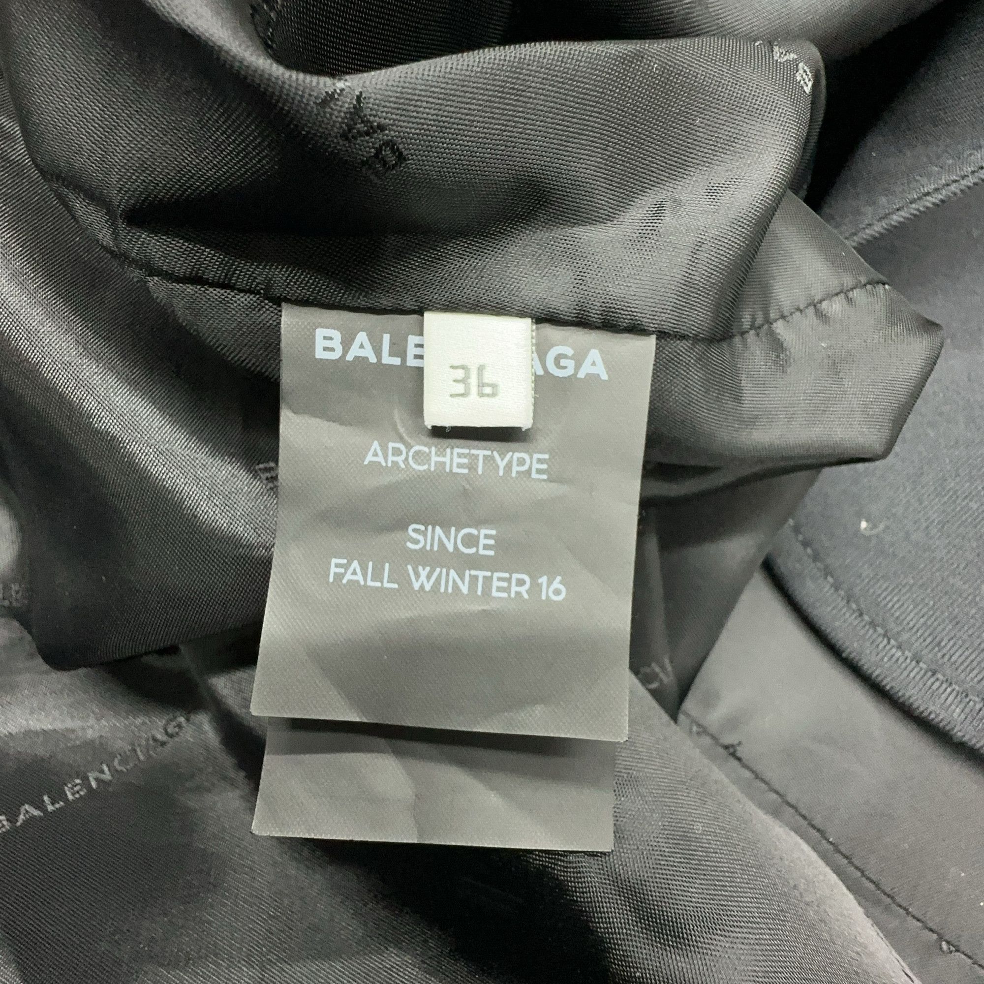 Balenciaga Balenciaga Black Blazer Size 36 Size XS / US 0-2 / IT 36-38 - 3 Thumbnail