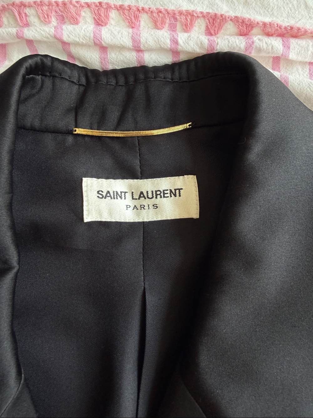 Saint Laurent Paris Saint Laurent Double Breasted Silk Blazer Size 36 Size XS / US 0-2 / IT 36-38 - 3 Thumbnail