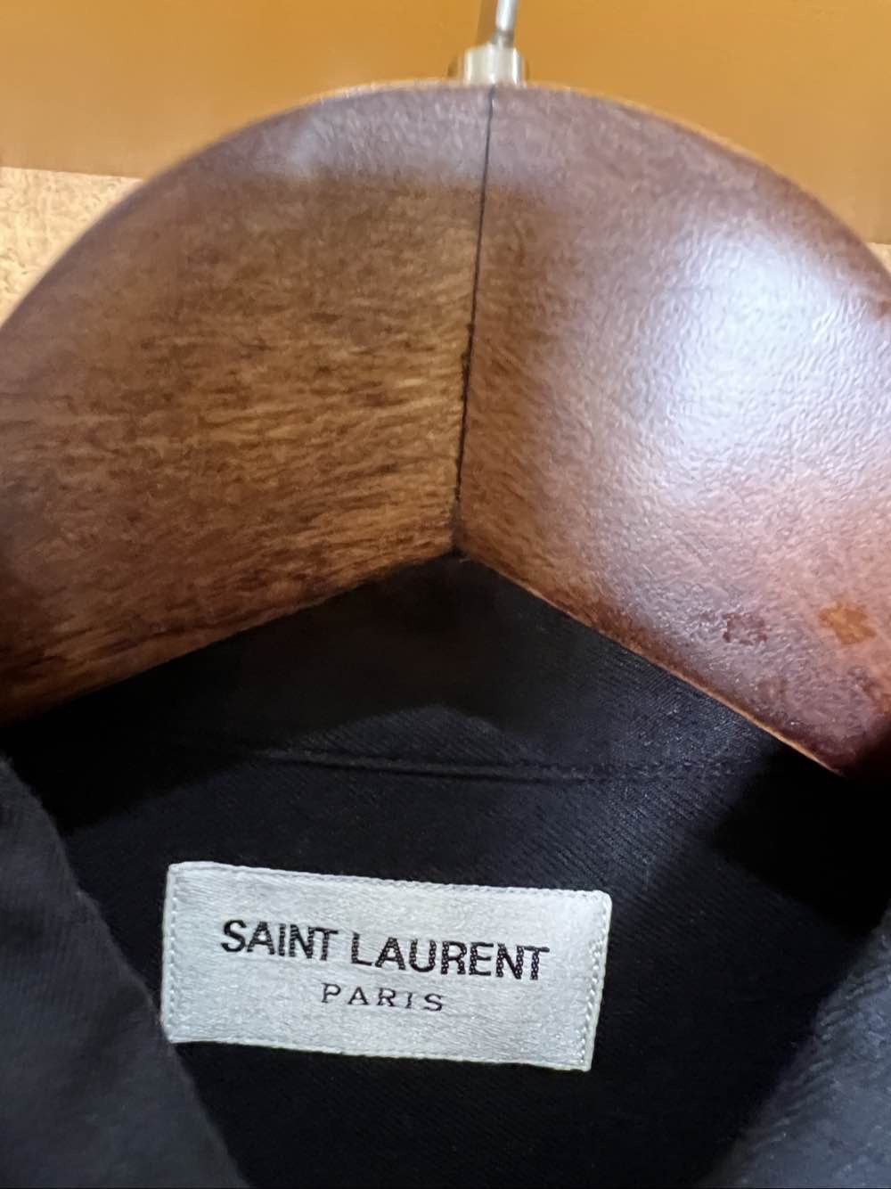 Saint Laurent Paris Saint Laurent Solid Long Sleeve Shirt Size S Size US S / EU 44-46 / 1 - 3 Thumbnail