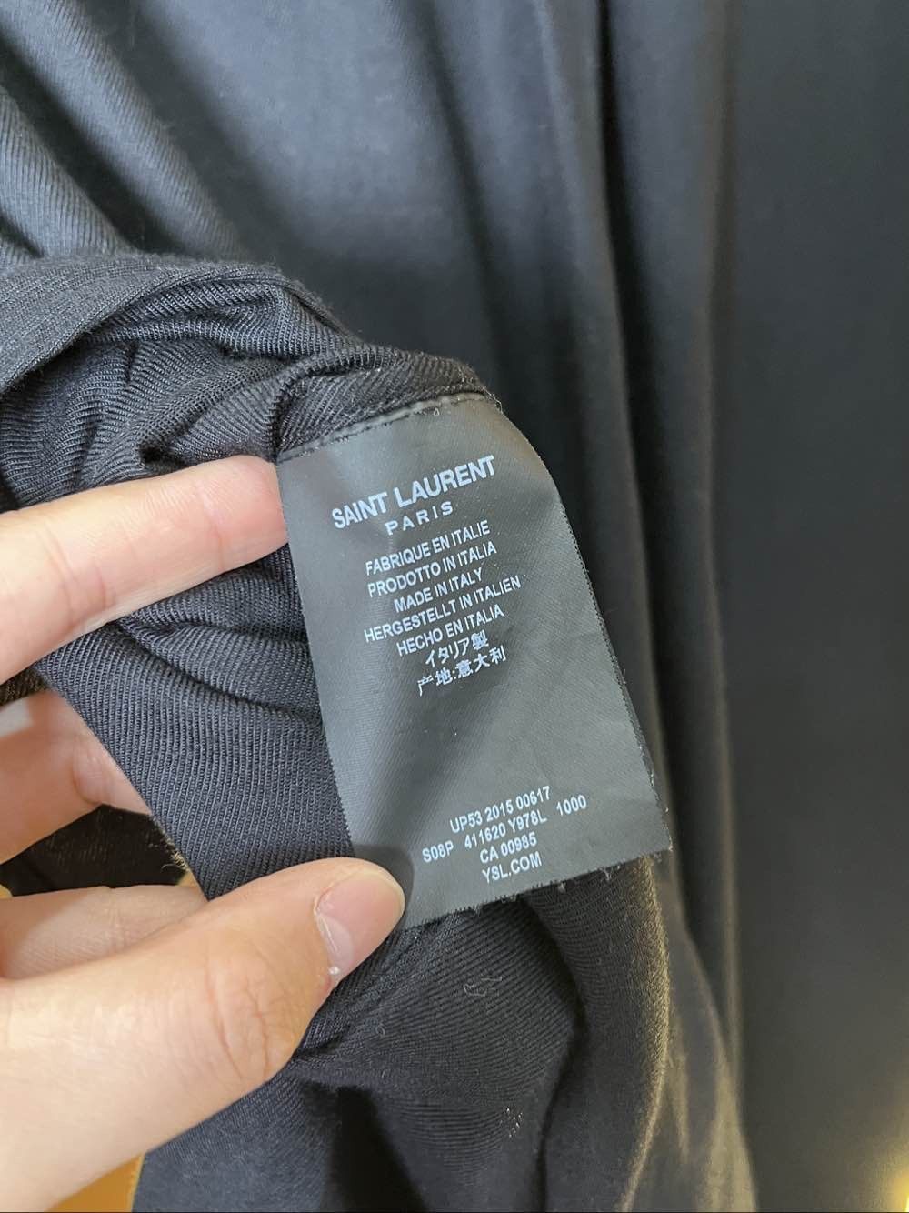Saint Laurent Paris Saint Laurent Solid Long Sleeve Shirt Size S Size US S / EU 44-46 / 1 - 4 Thumbnail