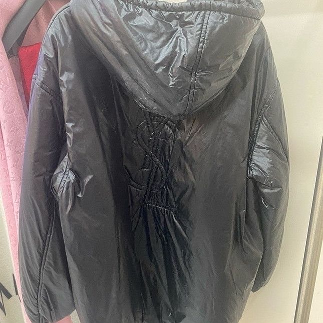 Saint Laurent Paris Saint Laurent Back Logo Nylon Hooded Jacket Size 46 Size US S / EU 44-46 / 1 - 2 Thumbnail