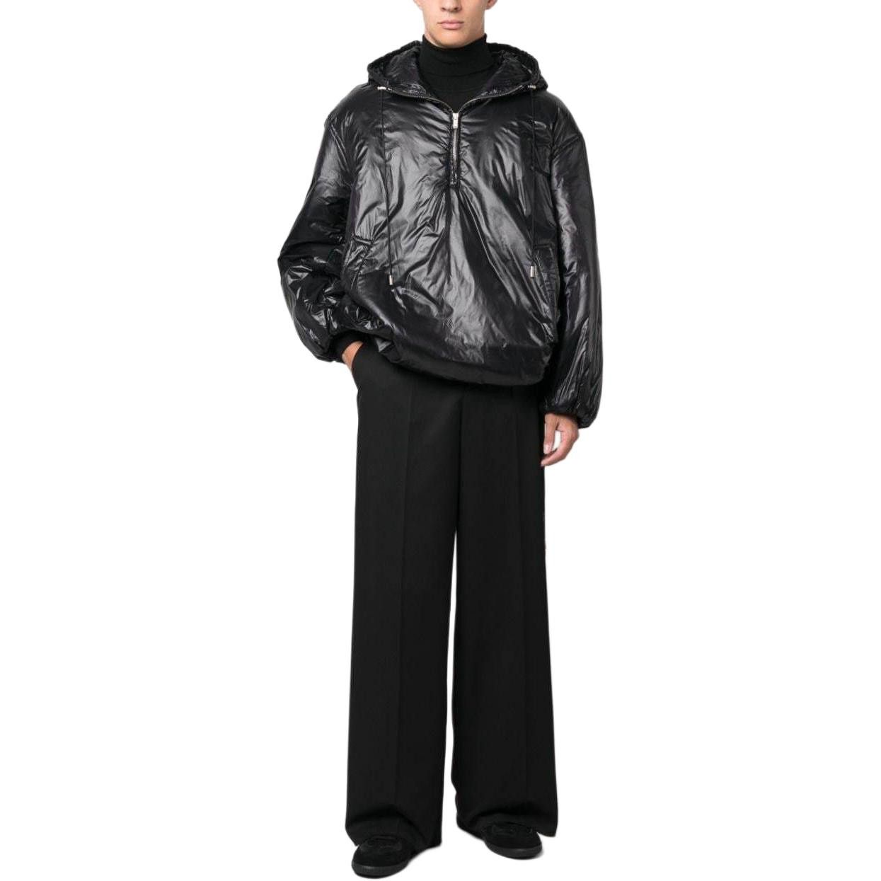 Saint Laurent Paris Saint Laurent Back Logo Nylon Hooded Jacket Size 46 Size US S / EU 44-46 / 1 - 12 Thumbnail