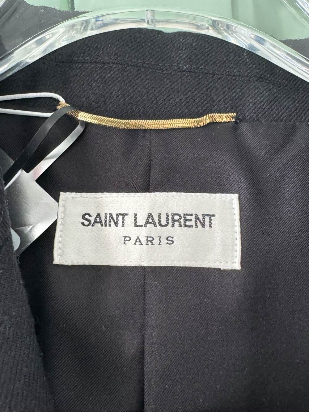 Saint Laurent Paris Saint Laurent Gold Striped Blazer F42 Size M / US 6-8 / IT 42-44 - 3 Thumbnail