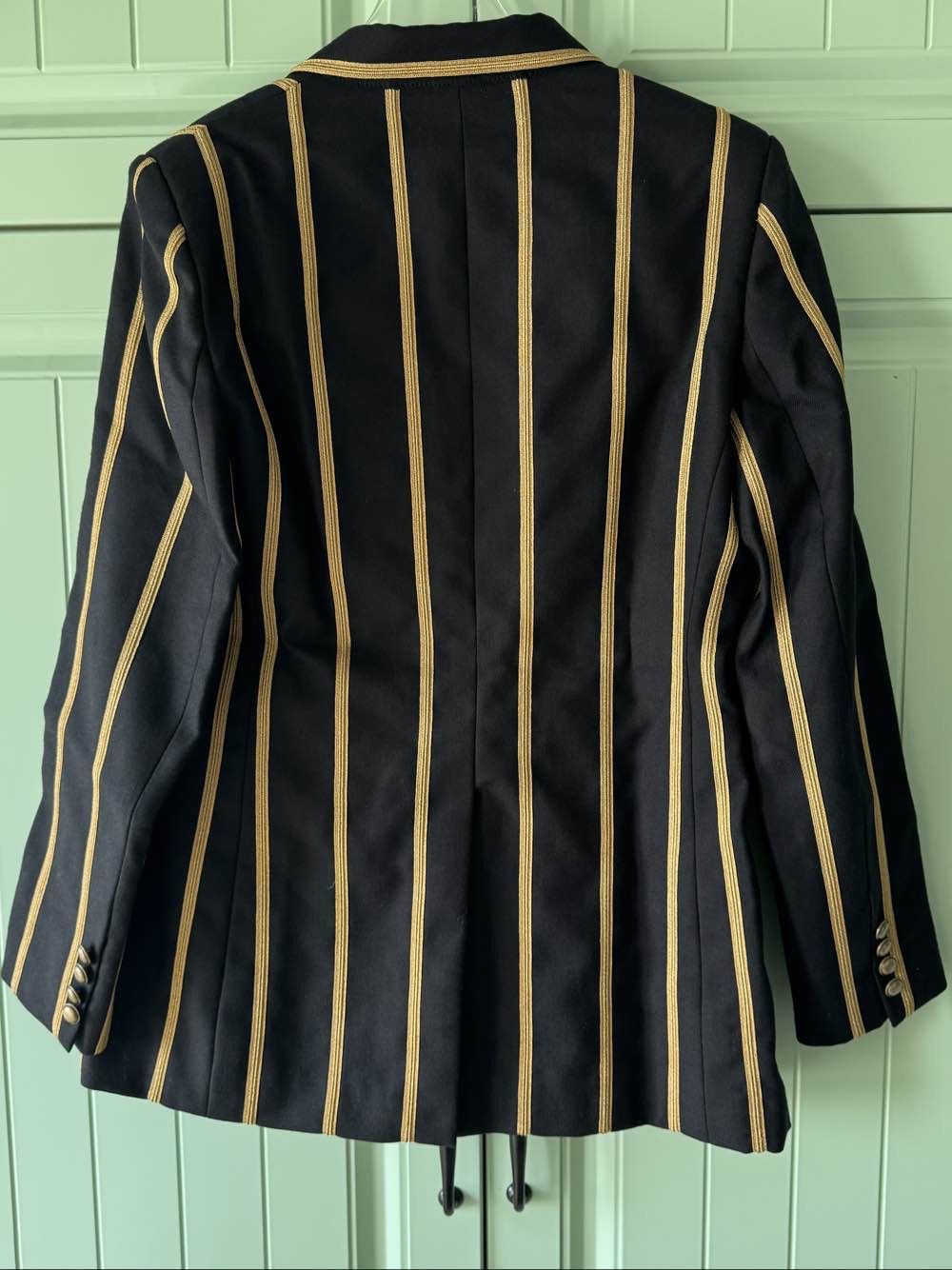 Saint Laurent Paris Saint Laurent Gold Striped Blazer F42 Size M / US 6-8 / IT 42-44 - 2 Thumbnail
