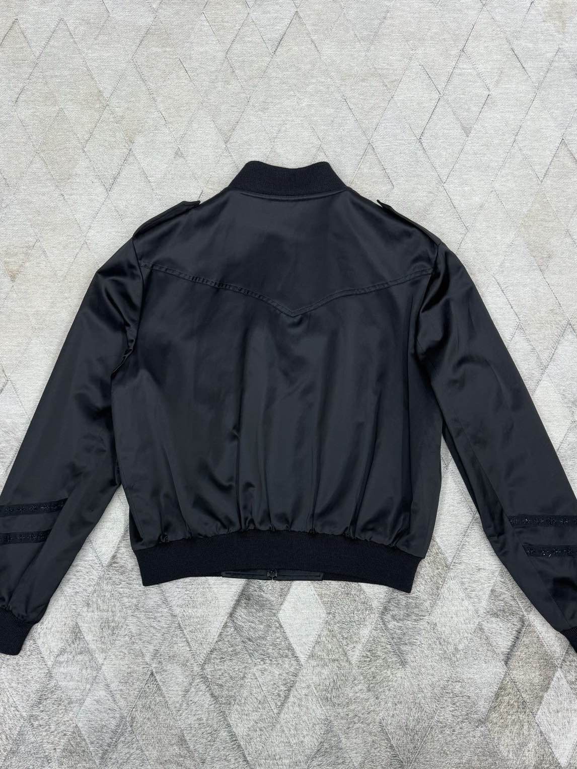 Saint Laurent Paris Saint Laurent Satin Embellished Bomber Jacket Size L Size US L / EU 52-54 / 3 - 2 Thumbnail