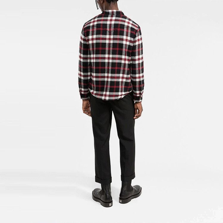 Saint Laurent Paris Saint Laurent Sherpa-Lined Plaid Shirt Jacket Size L Size US L / EU 52-54 / 3 - 8 Thumbnail