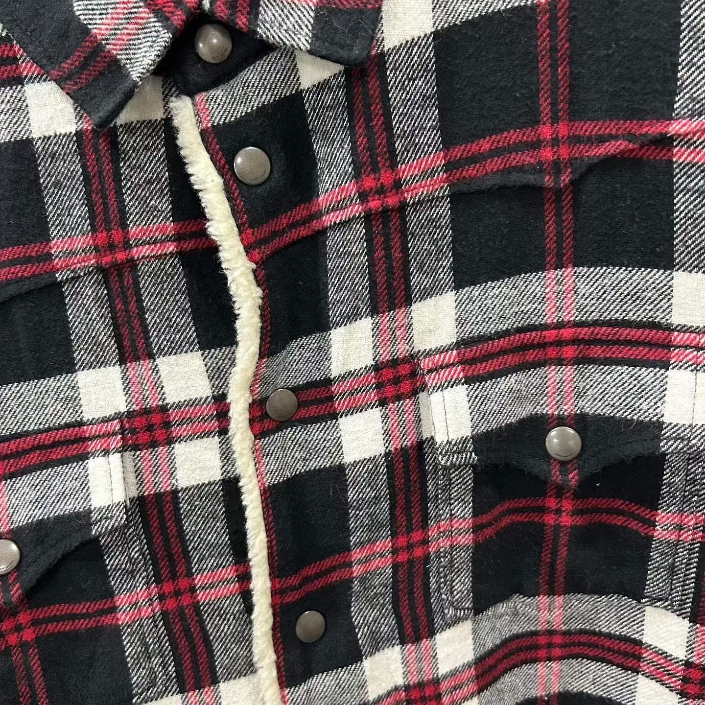 Saint Laurent Paris Saint Laurent Sherpa-Lined Plaid Shirt Jacket Size L Size US L / EU 52-54 / 3 - 5 Thumbnail