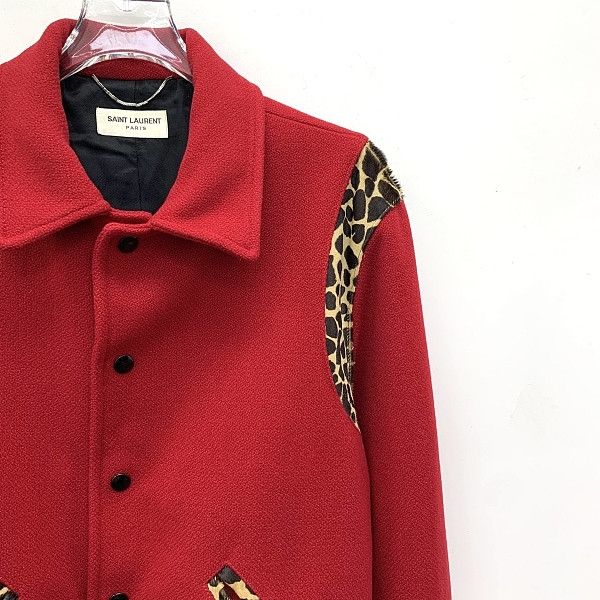 Saint Laurent Paris Saint Laurent Leopard Trim Varsity Jacket Size 46 Size US S / EU 44-46 / 1 - 10 Thumbnail
