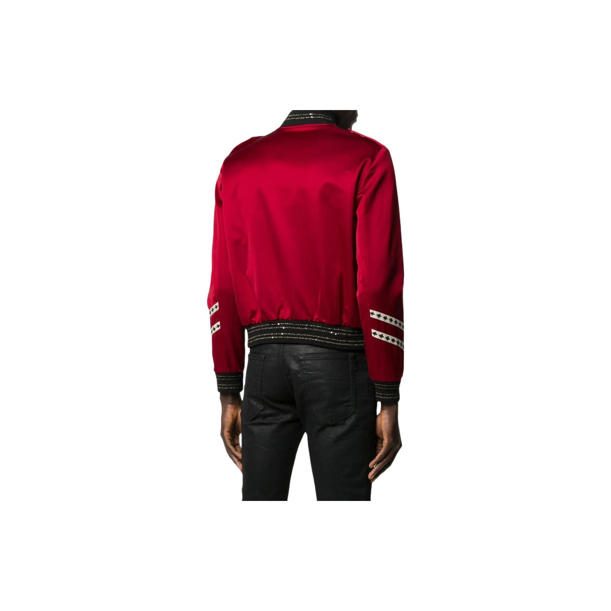 Saint Laurent Paris Saint Laurent Embroidered Military Bomber Jacket 48 Size US M / EU 48-50 / 2 - 7 Thumbnail
