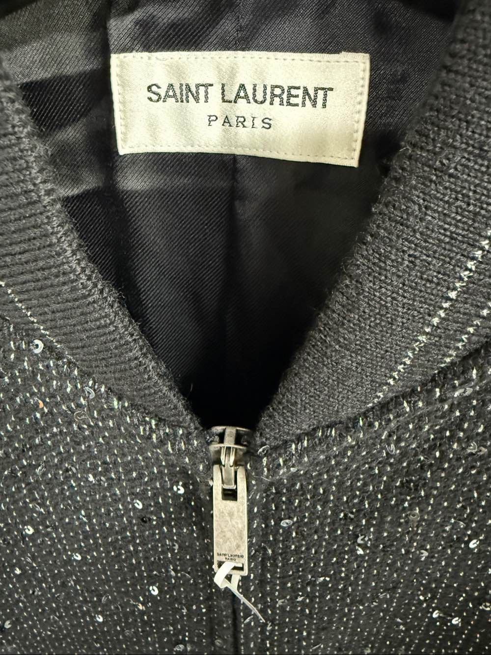 Saint Laurent Paris Saint Laurent Sparkle Bomber Jacket Size 46 Size US S / EU 44-46 / 1 - 3 Thumbnail