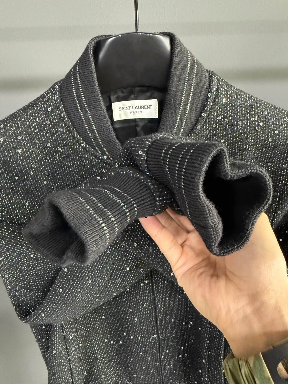 Saint Laurent Paris Saint Laurent Sparkle Bomber Jacket Size 46 Size US S / EU 44-46 / 1 - 6 Thumbnail