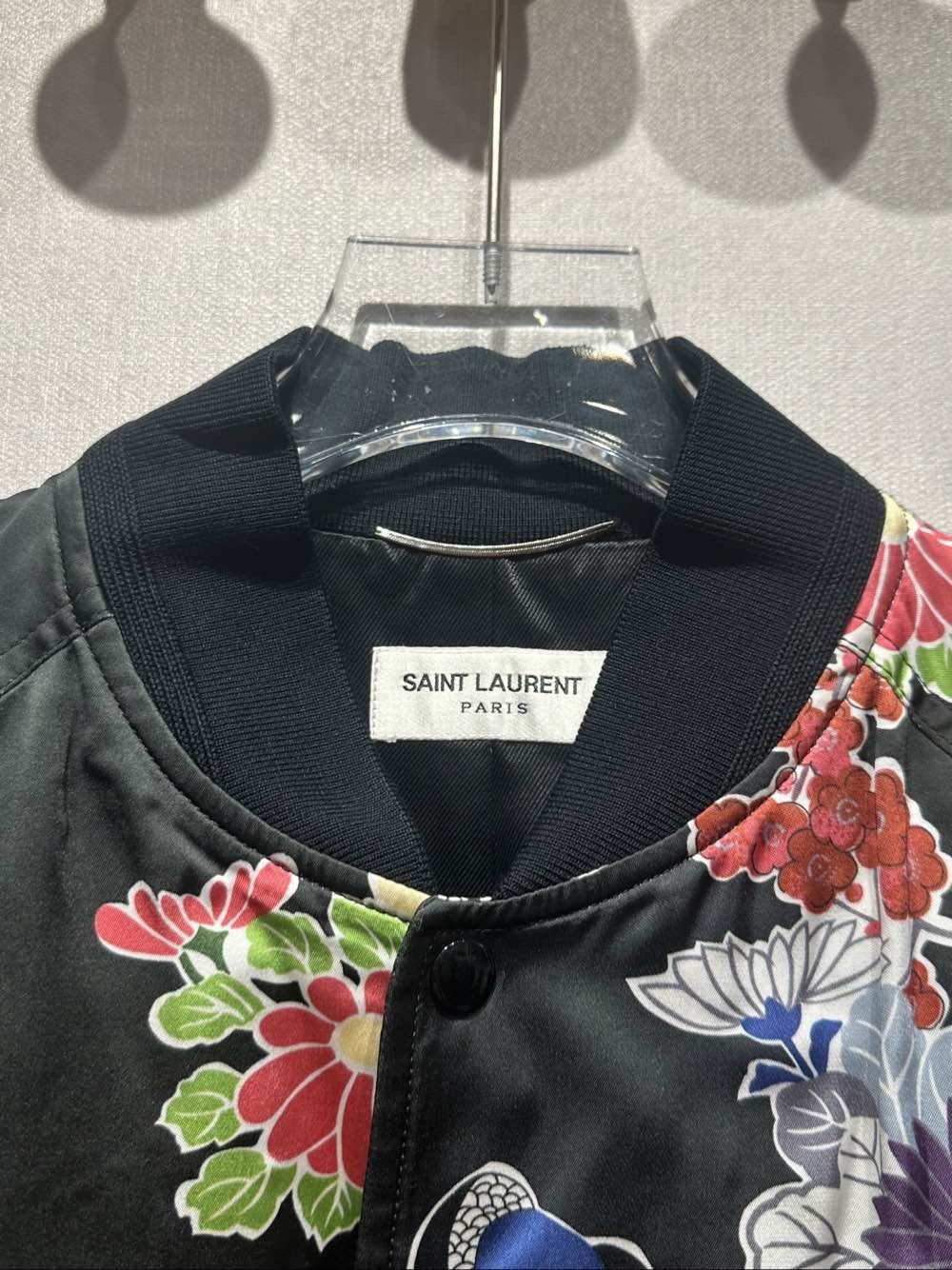 Saint Laurent Paris Saint Laurent Floral Bomber Jacket Size M Size US M / EU 48-50 / 2 - 5 Thumbnail
