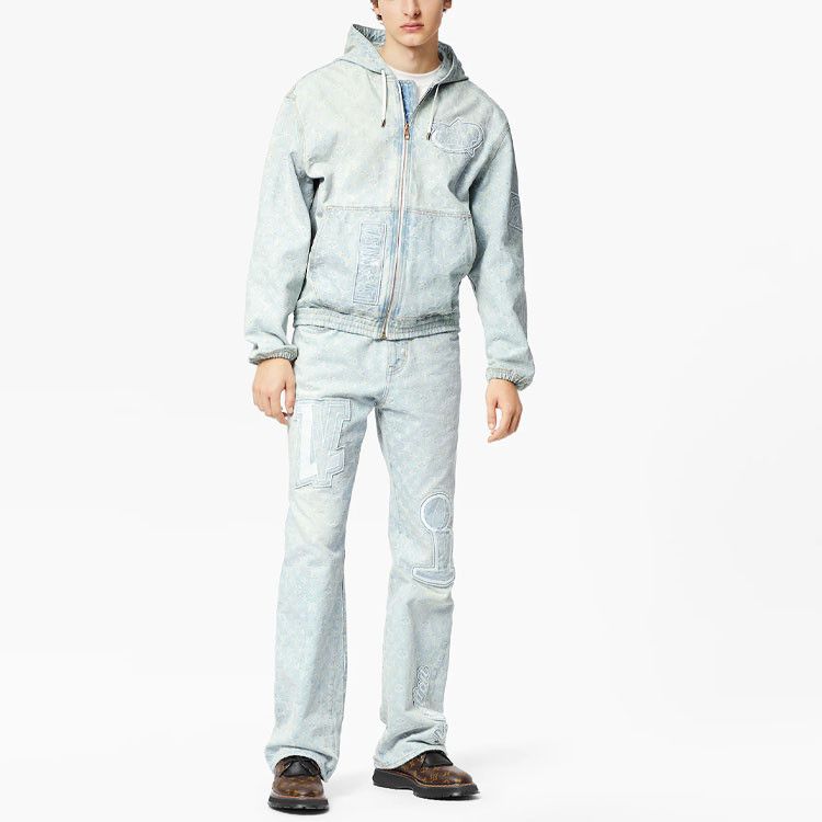Louis Vuitton Louis Vuitton x NBA Monogram Denim Jacket Size M Size US M / EU 48-50 / 2 - 8 Thumbnail