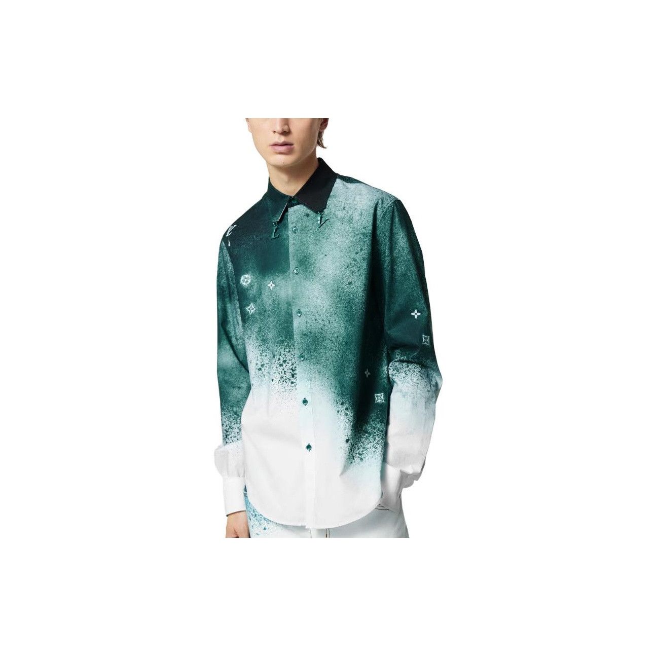 Louis Vuitton Louis Vuitton Gradient Monogram Button Up Shirt Size M Size US M / EU 48-50 / 2 - 13 Thumbnail