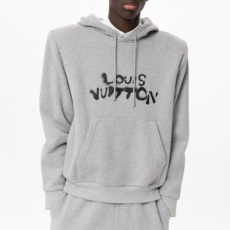 Louis Vuitton Louis Vuitton Graffiti Logo Graphic Hoodie Size L Size US L / EU 52-54 / 3 - 17 Thumbnail