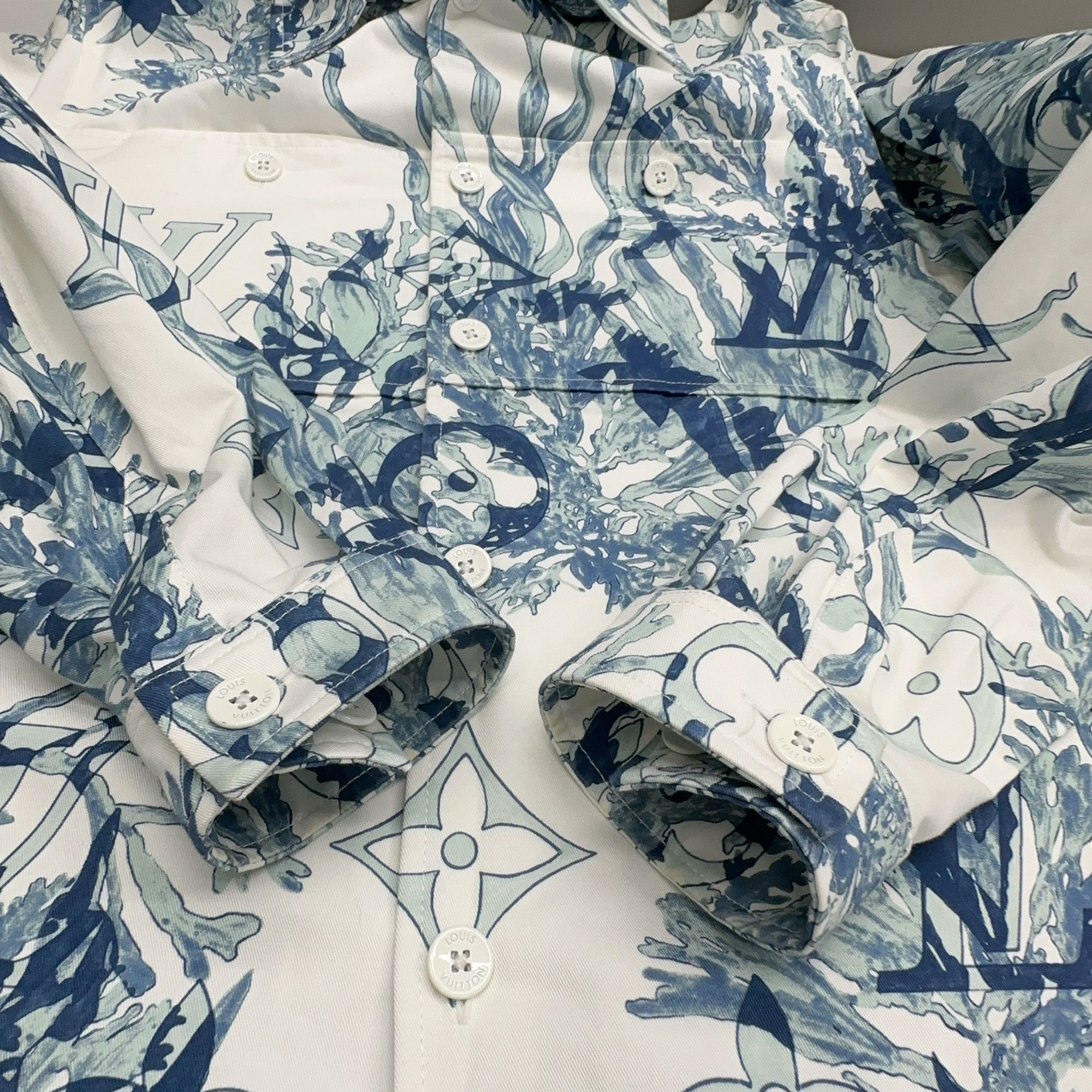 Louis Vuitton Louis Vuitton Monogram Floral Long Sleeve Shirt Size M Size US M / EU 48-50 / 2 - 7 Thumbnail