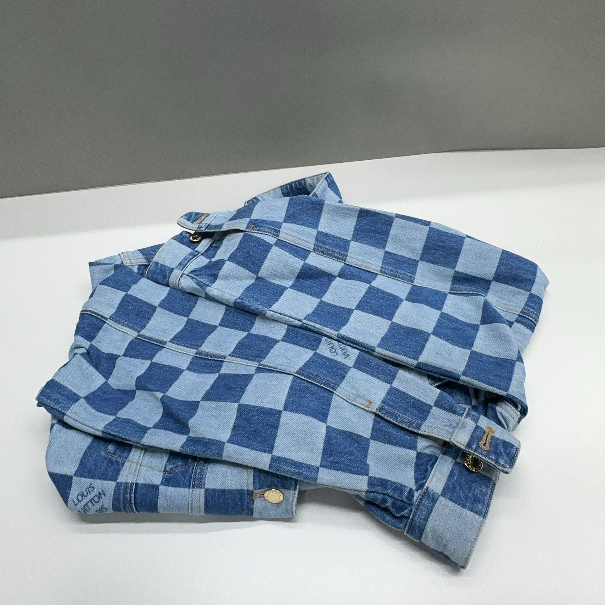 Louis Vuitton Louis Vuitton Checkerboard Denim Jacket Size 34 Size XXS / US 00 / IT 34 - 9 Thumbnail