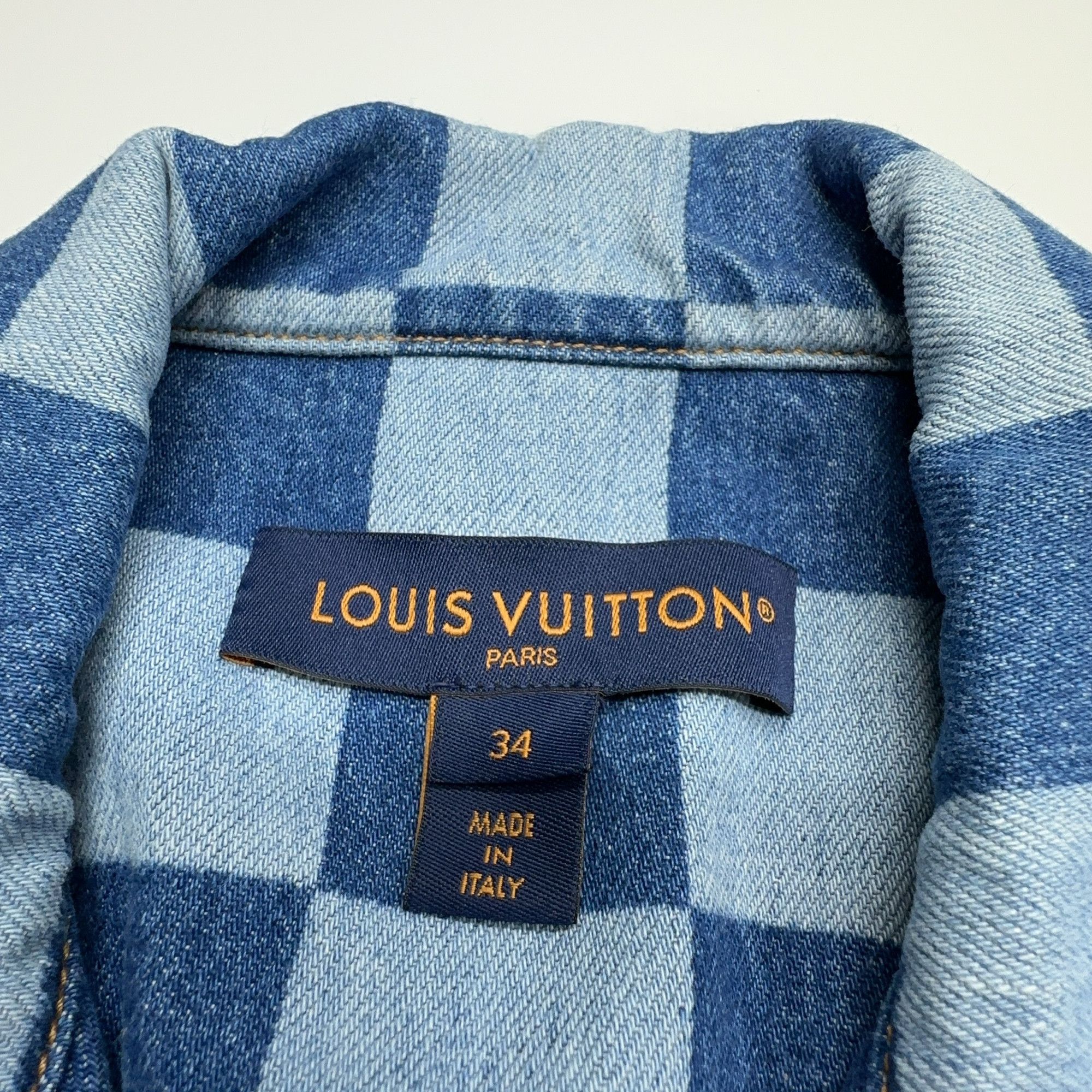 Louis Vuitton Louis Vuitton Checkerboard Denim Jacket Size 34 Size XXS / US 00 / IT 34 - 4 Thumbnail