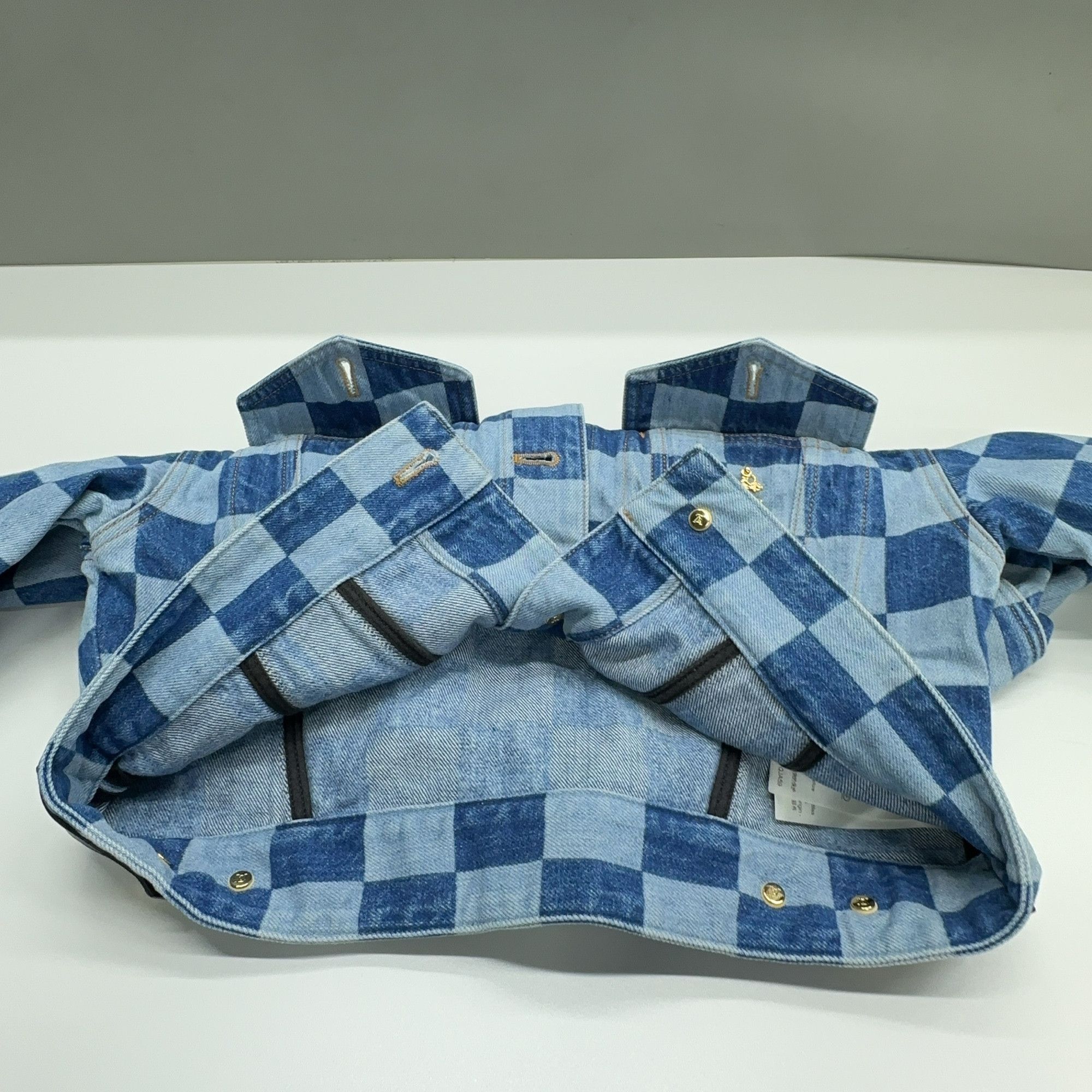 Louis Vuitton Louis Vuitton Checkerboard Denim Jacket Size 34 Size XXS / US 00 / IT 34 - 8 Thumbnail