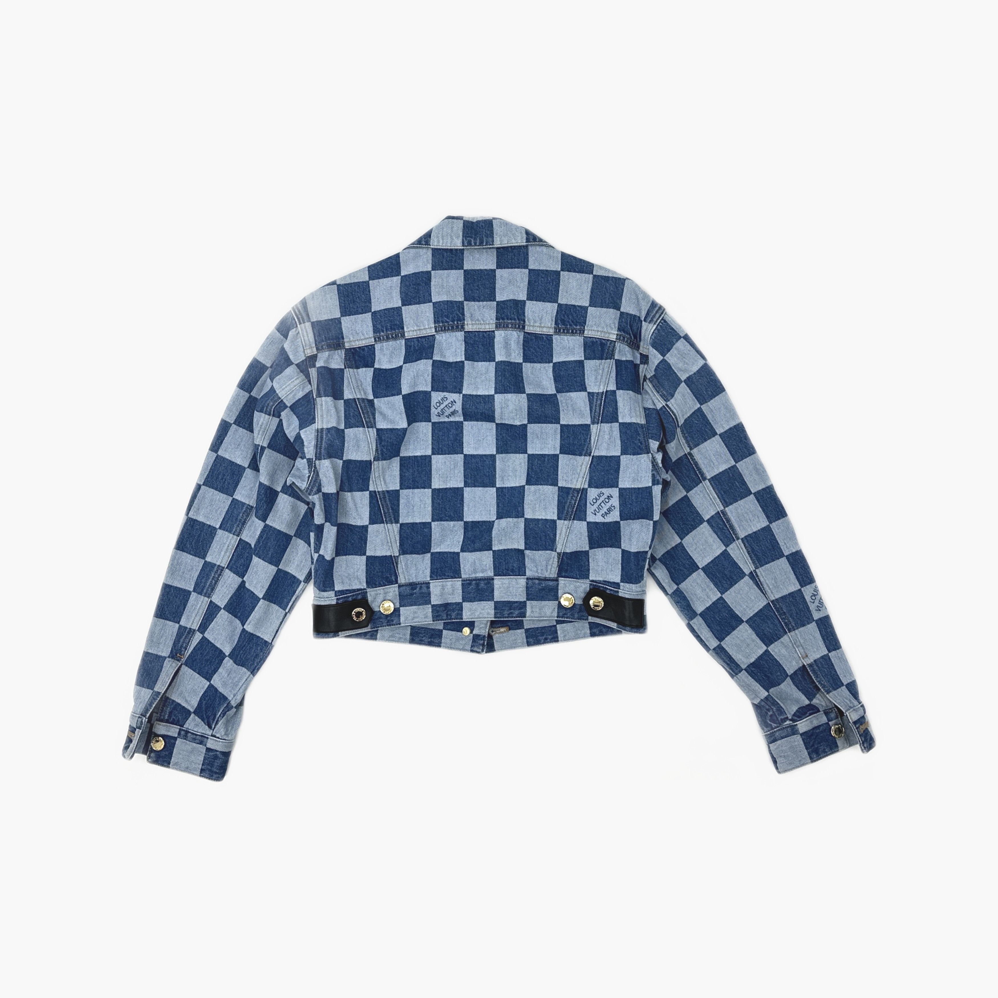 Louis Vuitton Louis Vuitton Checkerboard Denim Jacket Size 34 Size XXS / US 00 / IT 34 - 2 Thumbnail