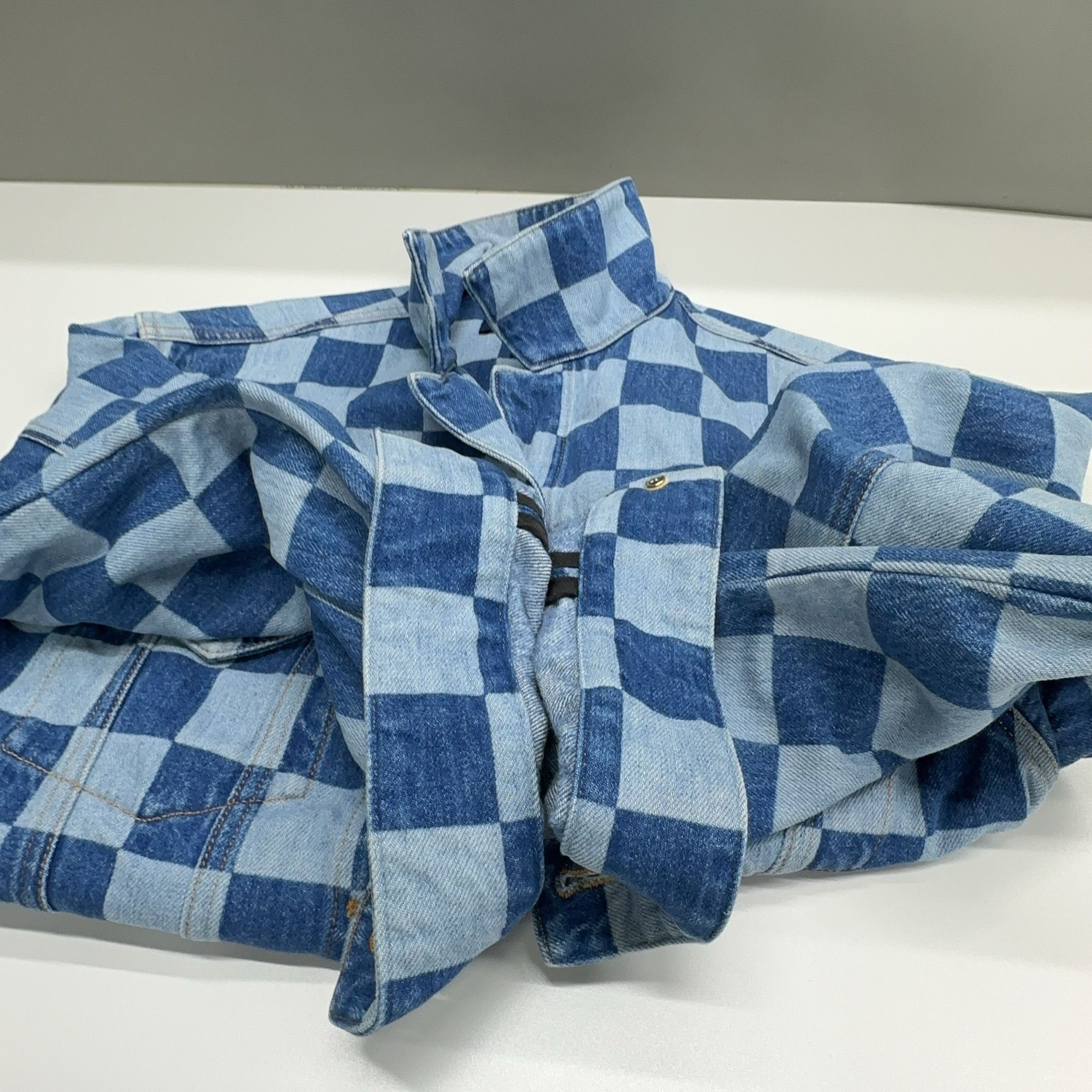 Louis Vuitton Louis Vuitton Checkerboard Denim Jacket Size 34 Size XXS / US 00 / IT 34 - 10 Thumbnail