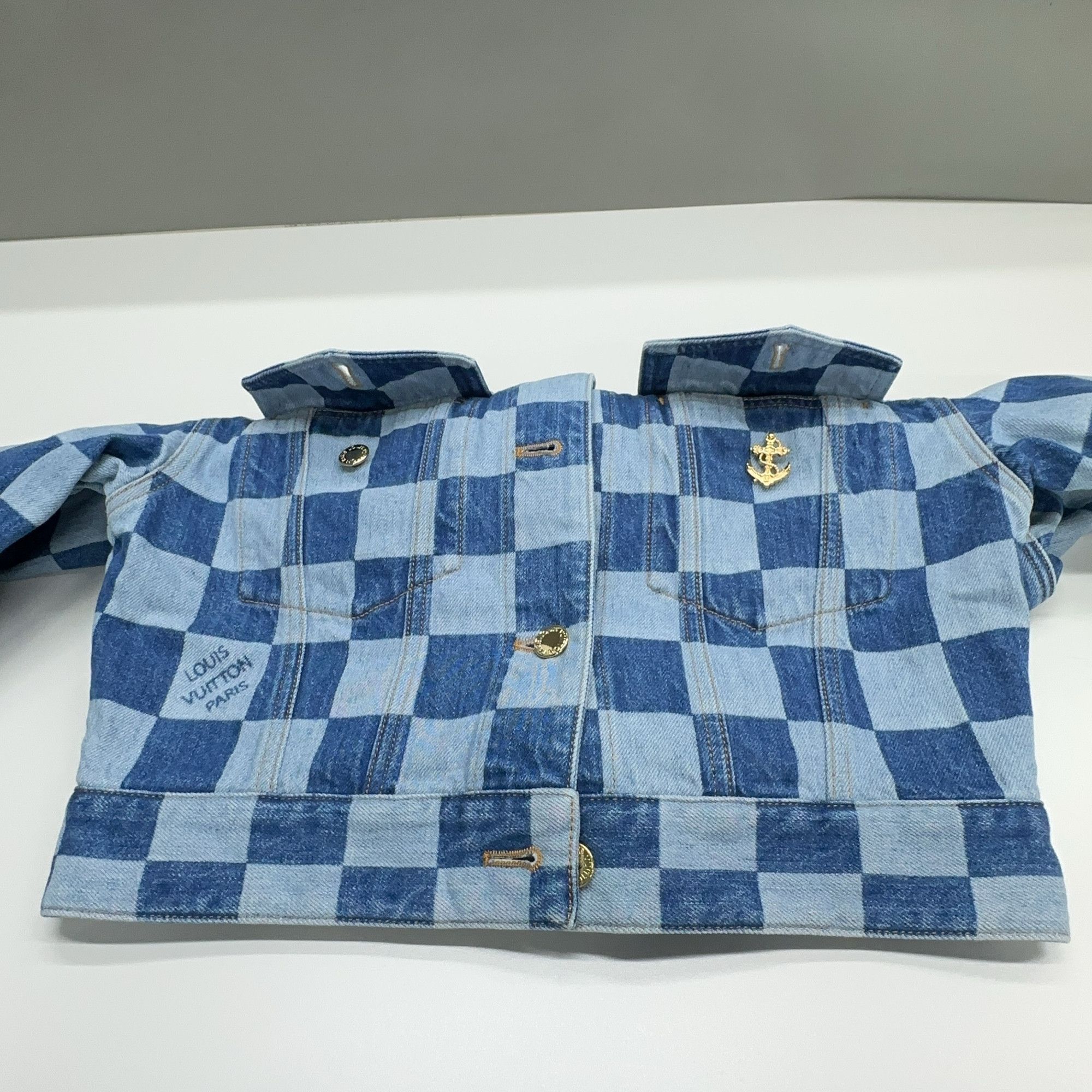 Louis Vuitton Louis Vuitton Checkerboard Denim Jacket Size 34 Size XXS / US 00 / IT 34 - 7 Thumbnail