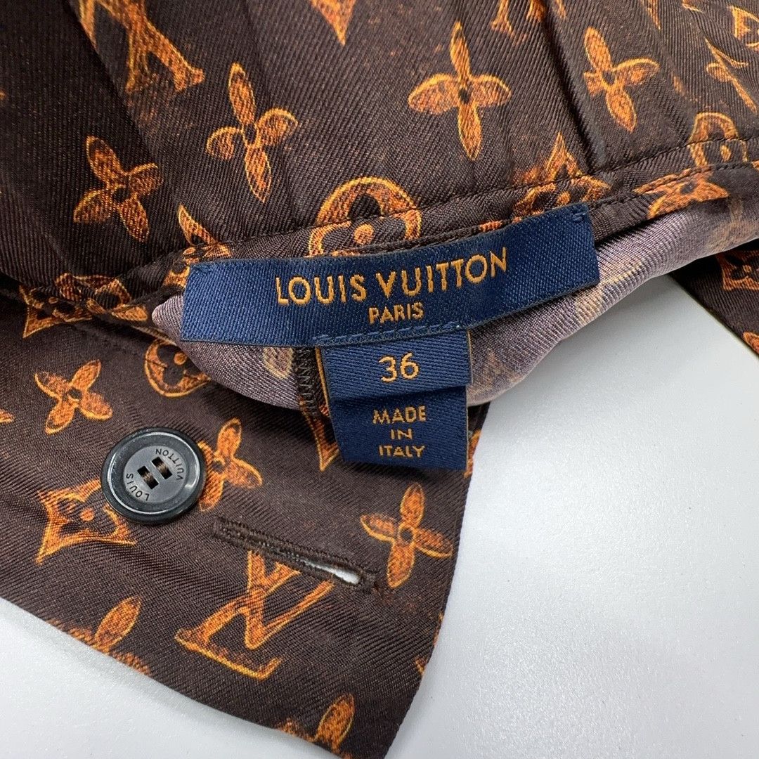 Louis Vuitton Louis Vuitton Cat Print Monogram Shorts Size 36 Size 26" / US 2 / IT 38 - 3 Thumbnail