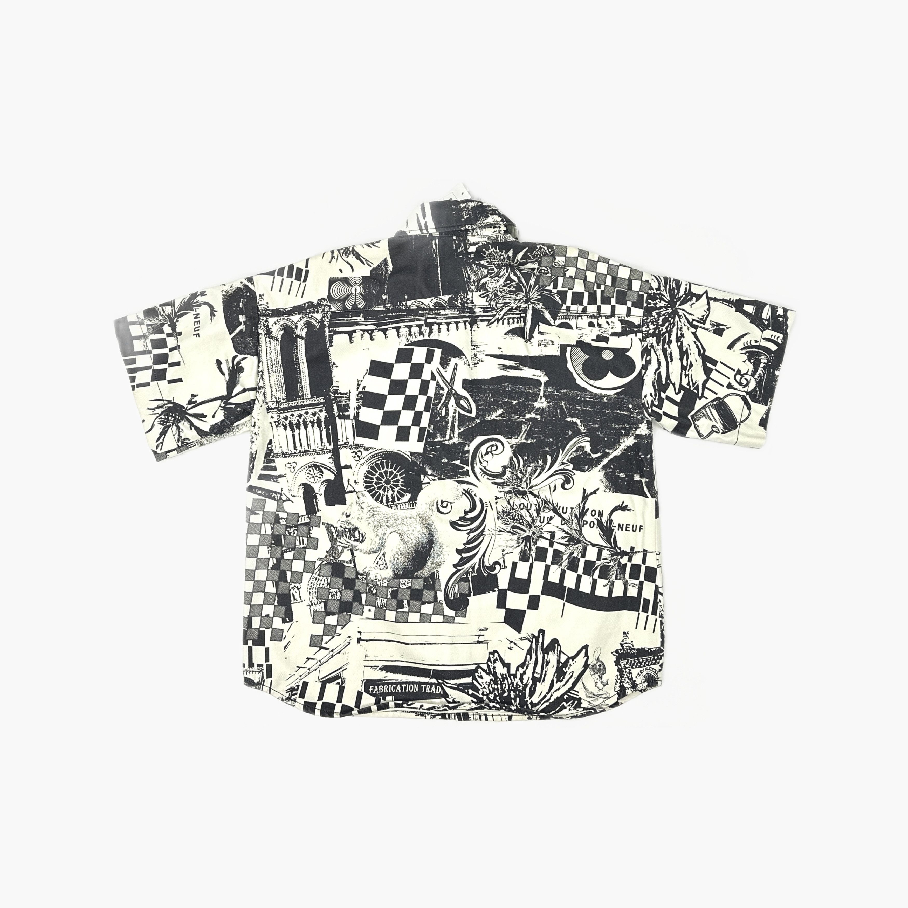 Louis Vuitton Louis Vuitton Graphic Print Short Sleeve Shirt Size L Size US L / EU 52-54 / 3 - 2 Thumbnail