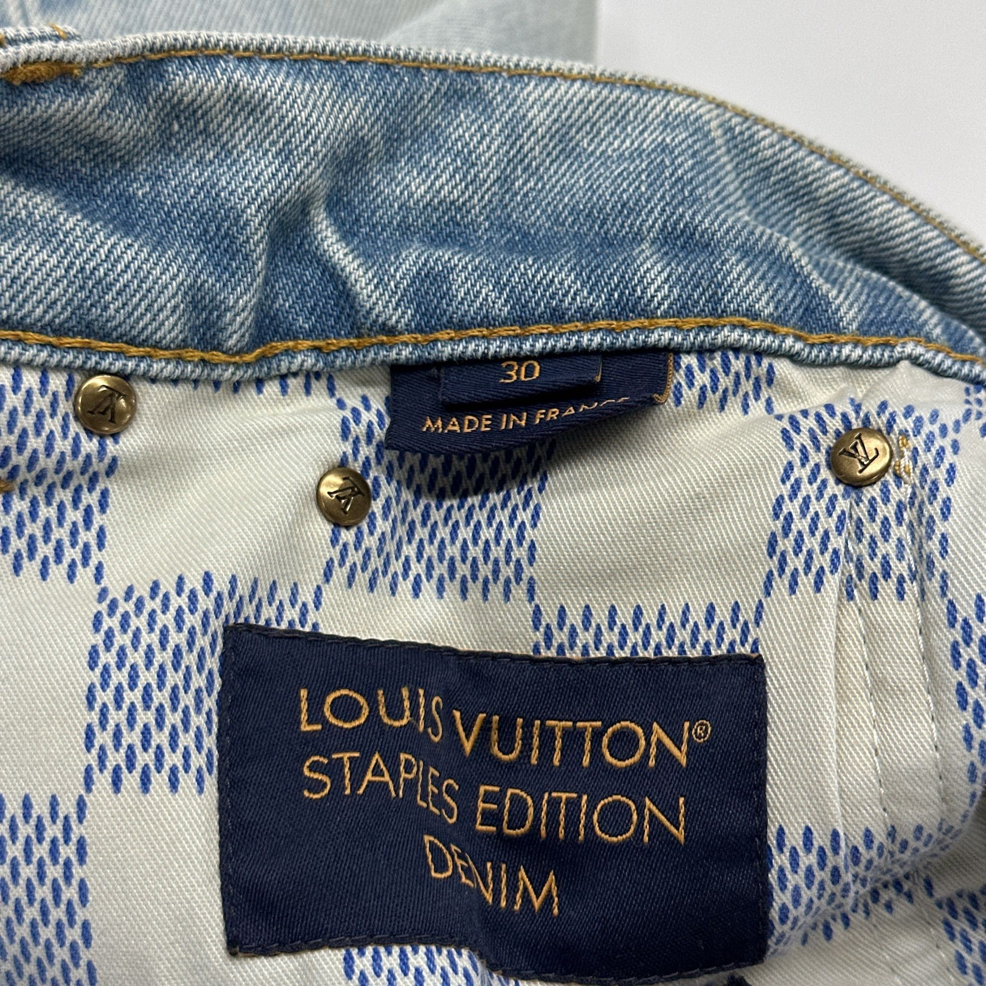 Louis Vuitton Louis Vuitton Embroidered Logo Denim Size 30 Size US 30 / EU 46 - 4 Thumbnail