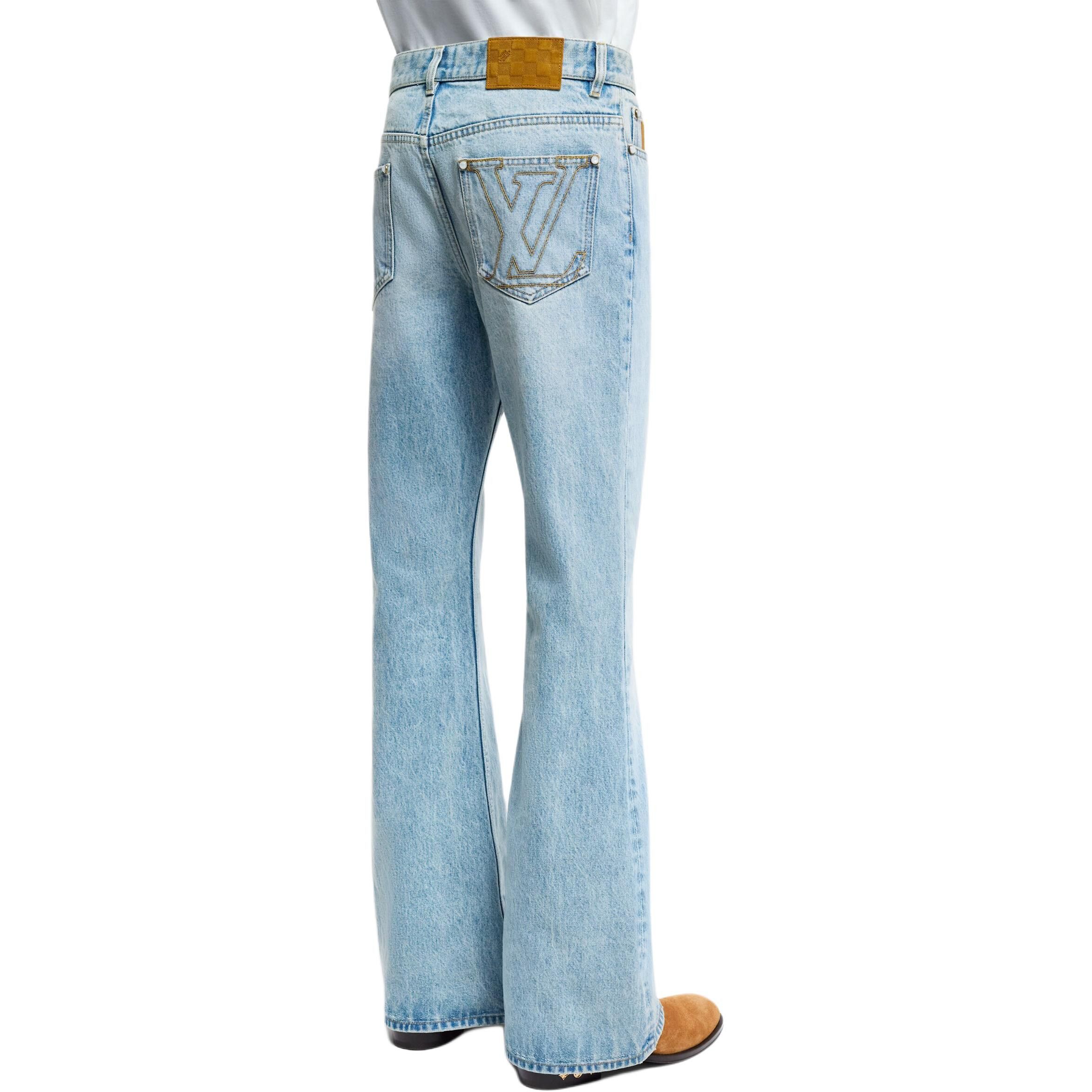 Louis Vuitton Louis Vuitton Embroidered Logo Denim Size 30 Size US 30 / EU 46 - 13 Thumbnail