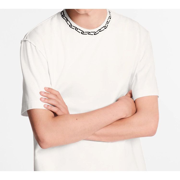 Louis Vuitton Louis Vuitton Chain Collar T-Shirt Size M Size US M / EU 48-50 / 2 - 16 Thumbnail