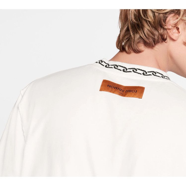 Louis Vuitton Louis Vuitton Chain Collar T-Shirt Size M Size US M / EU 48-50 / 2 - 17 Thumbnail