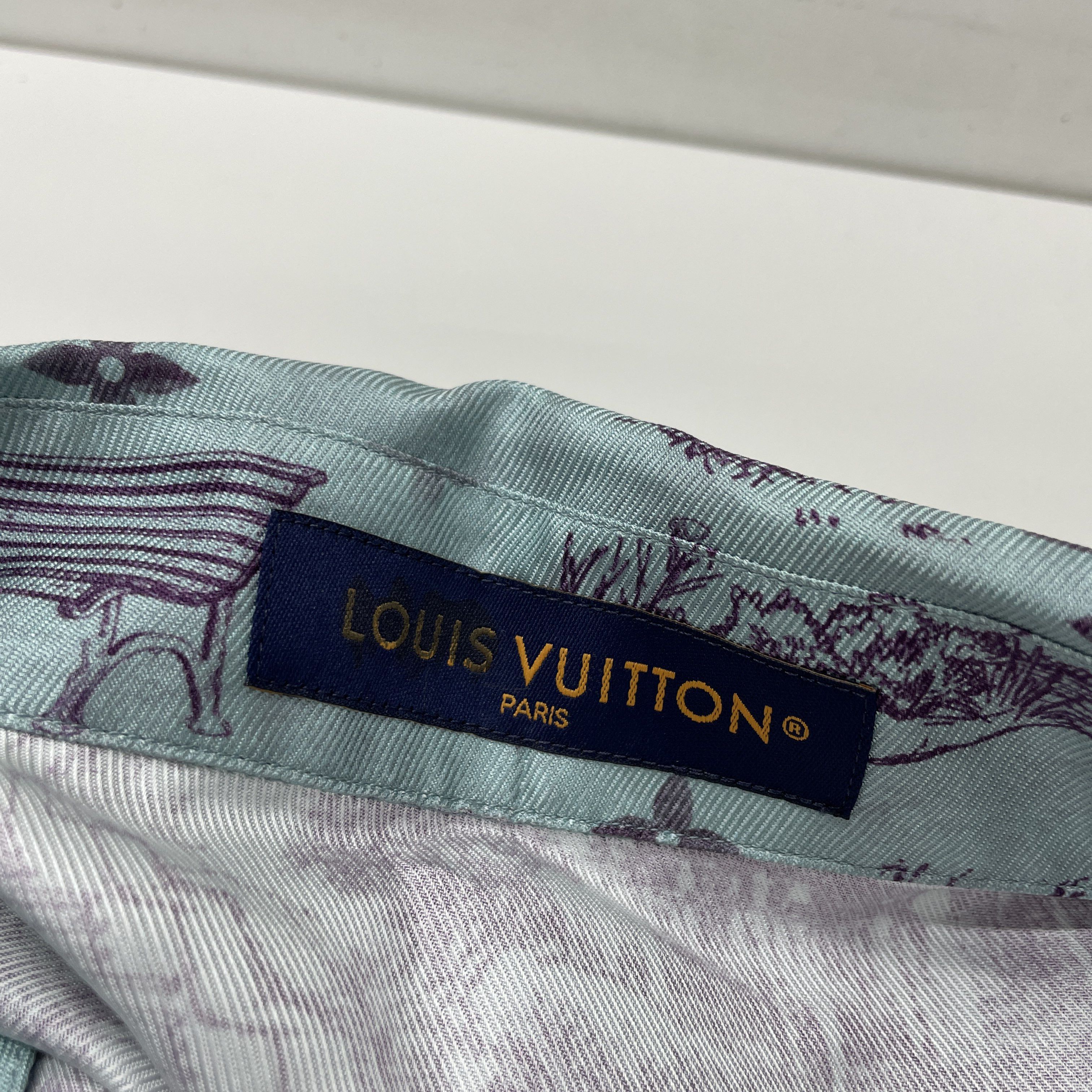 Louis Vuitton Louis Vuitton City Walk Silk Shirt Size L Size US L / EU 52-54 / 3 - 3 Thumbnail