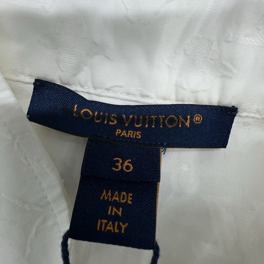 Louis Vuitton Louis Vuitton Monogram Ruffle Blouse Size 36 Size XS / US 0-2 / IT 36-38 - 4 Thumbnail