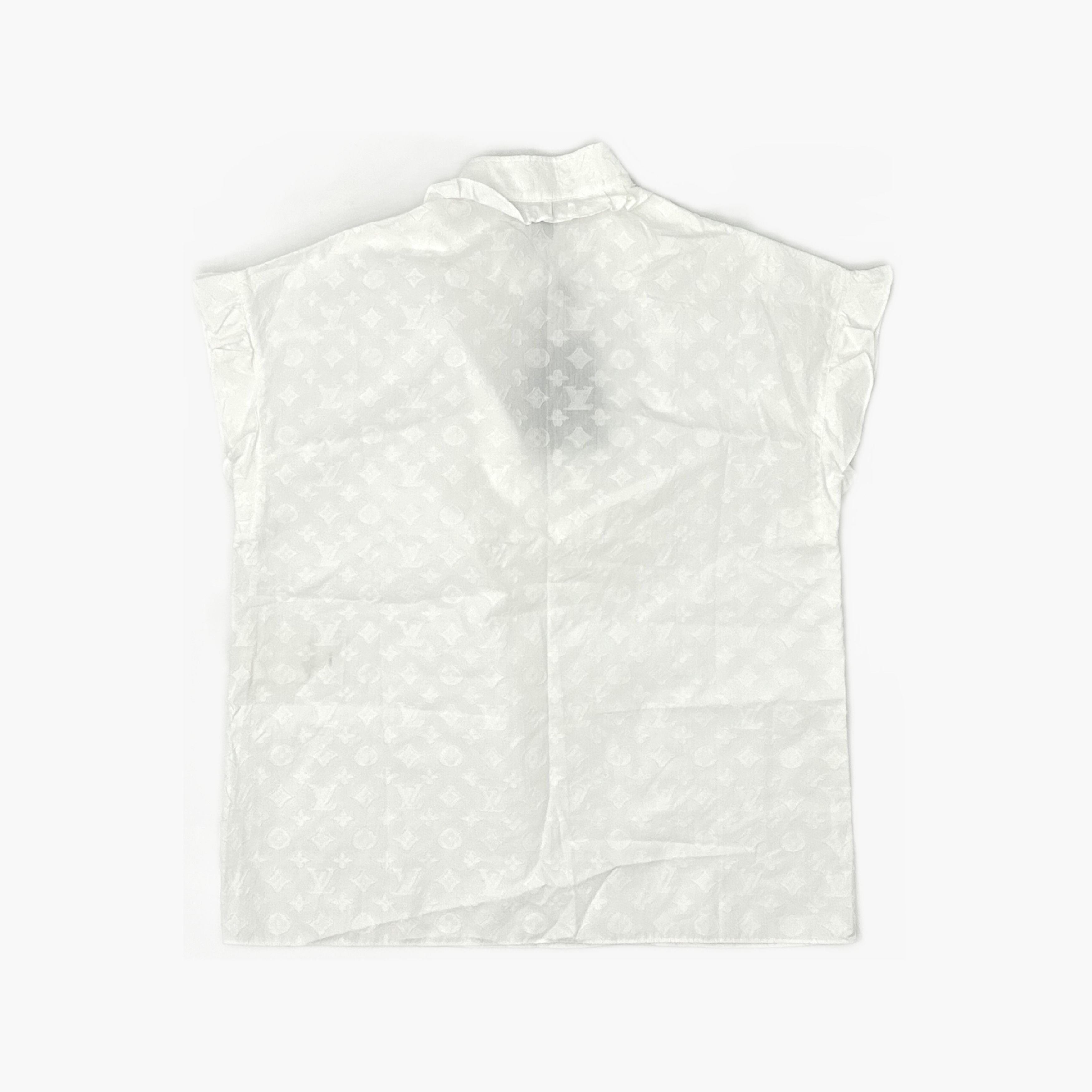 Louis Vuitton Louis Vuitton Monogram Ruffle Blouse Size 36 Size XS / US 0-2 / IT 36-38 - 2 Thumbnail