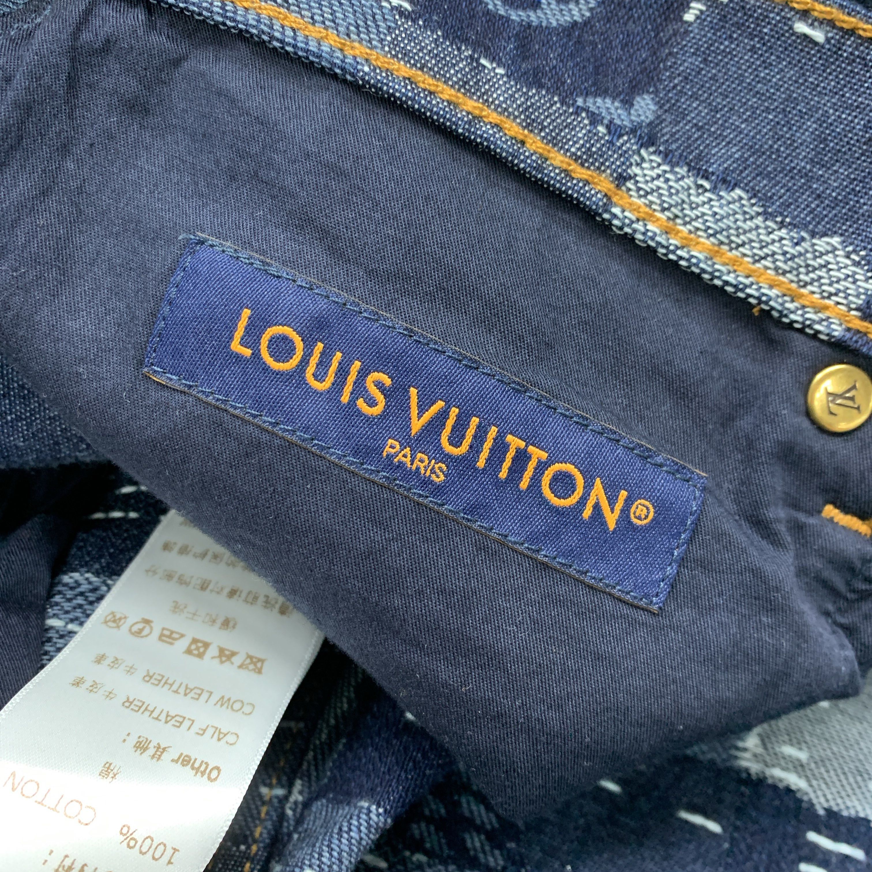 Louis Vuitton Louis Vuitton Patchwork Checkered Denim Jeans Size 31 Size US 31 - 5 Thumbnail