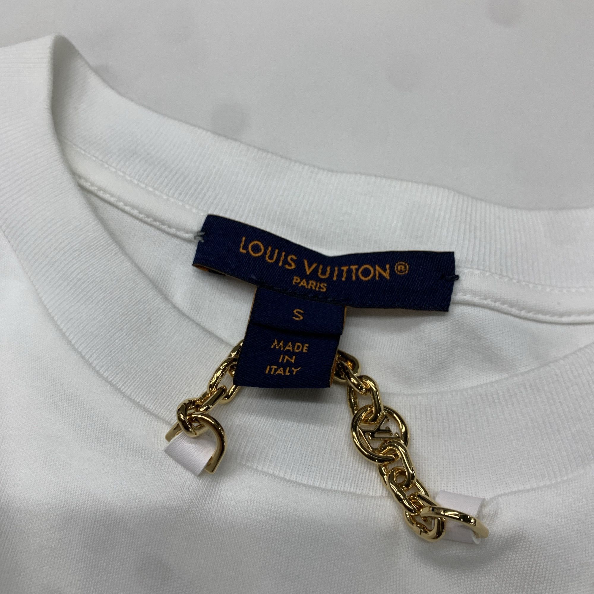 Louis Vuitton Louis Vuitton Chain Logo T-Shirt Size S Size S / US 4 / IT 40 - 4 Thumbnail